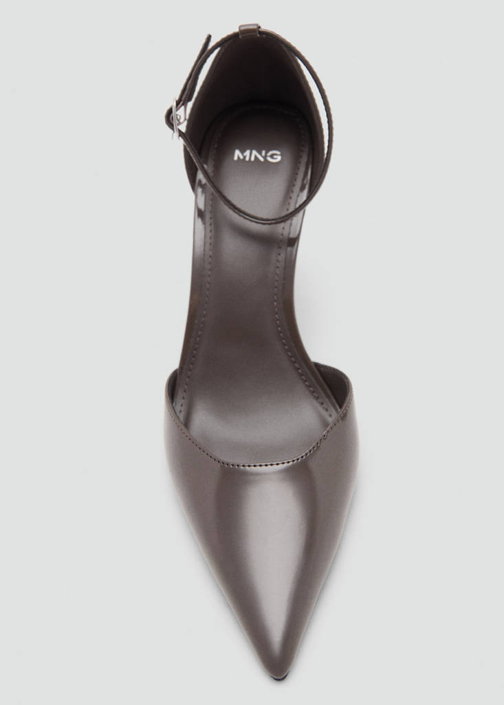 Patent heeled shoes — Dark Heather Grey
