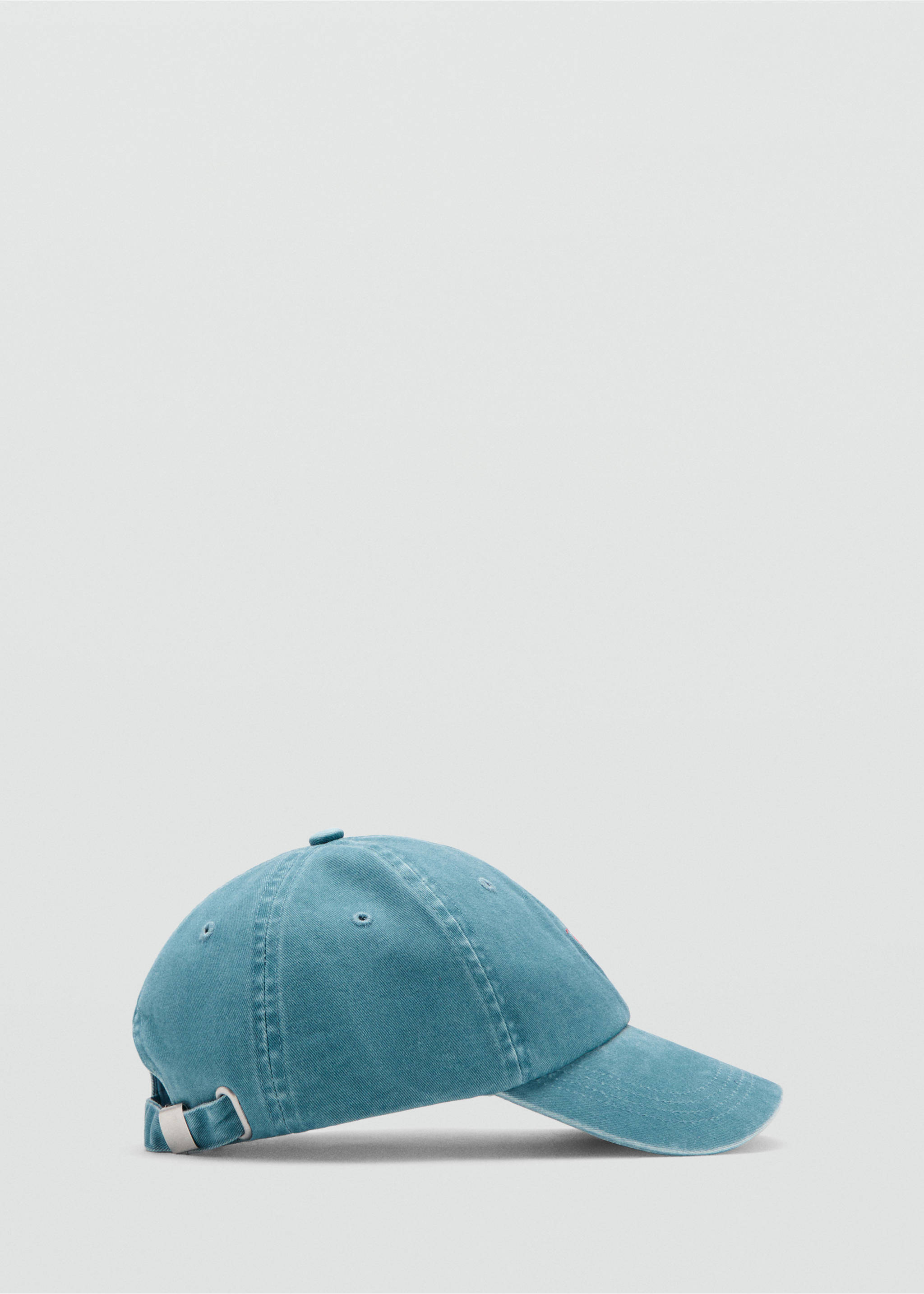 Embroidered detail cap - Article without model, Sky Blue. Ref: 27082548-00.