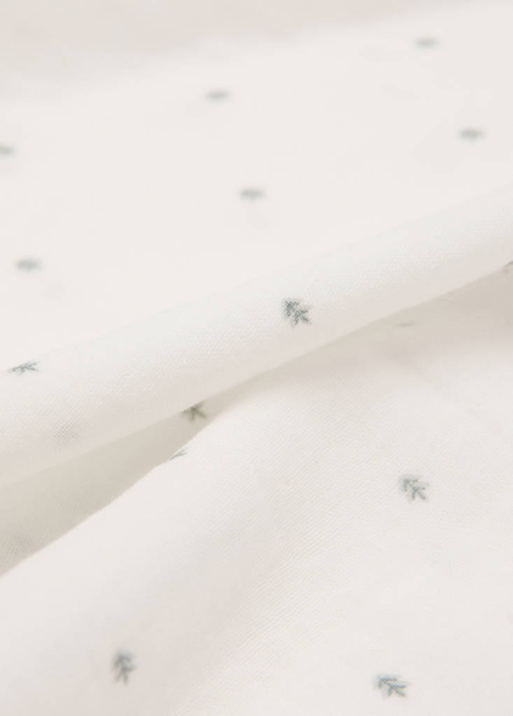 Printed cotton swaddle — Off White