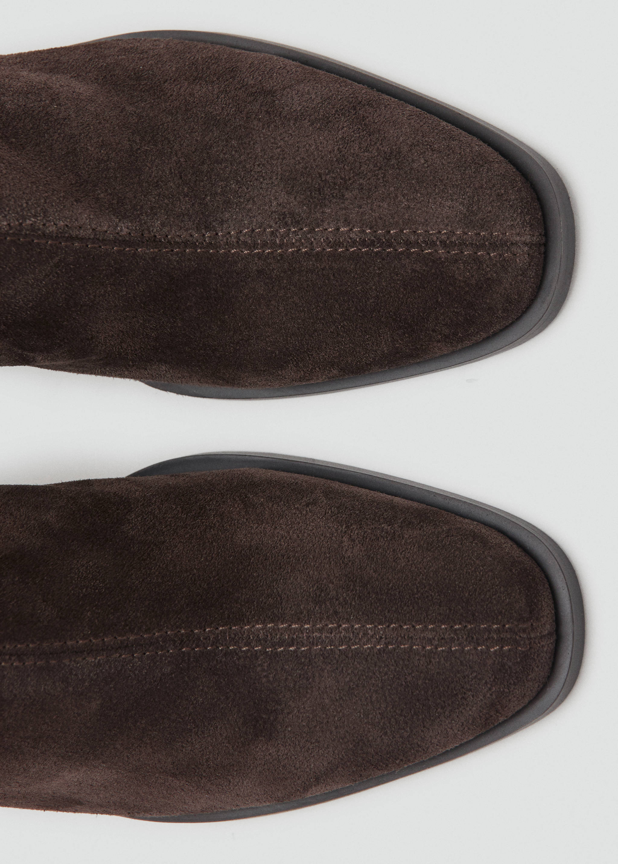Suede block-heel boots - Details of the article 2