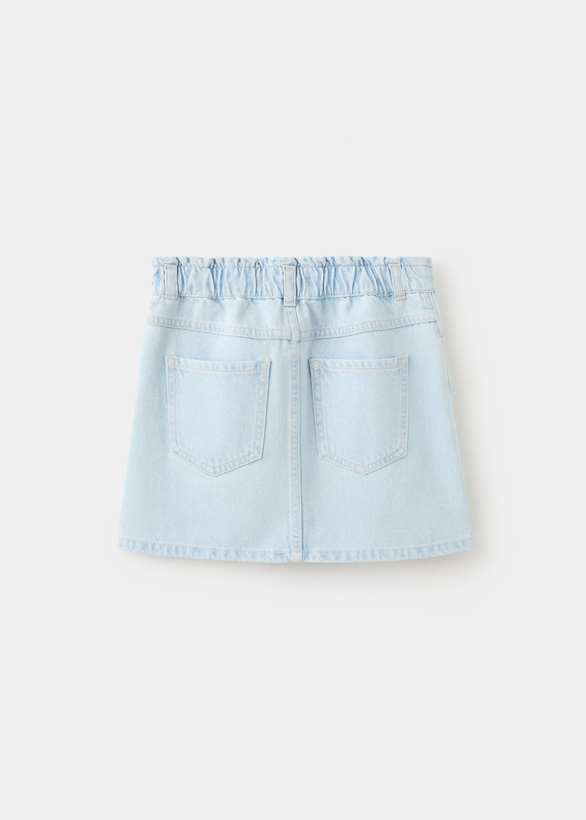 绳结牛仔短裙 - null