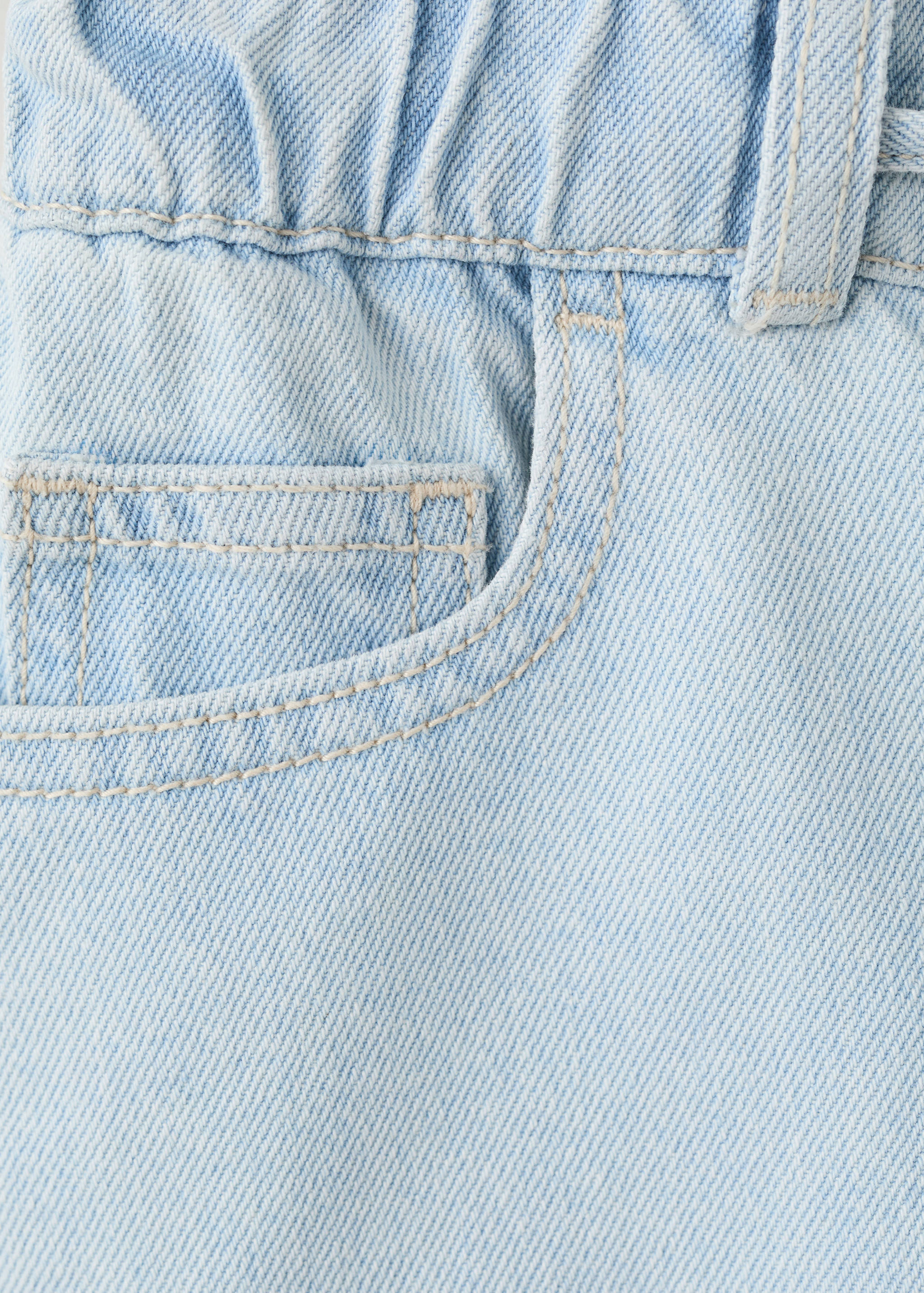 绳结牛仔短裙 - null