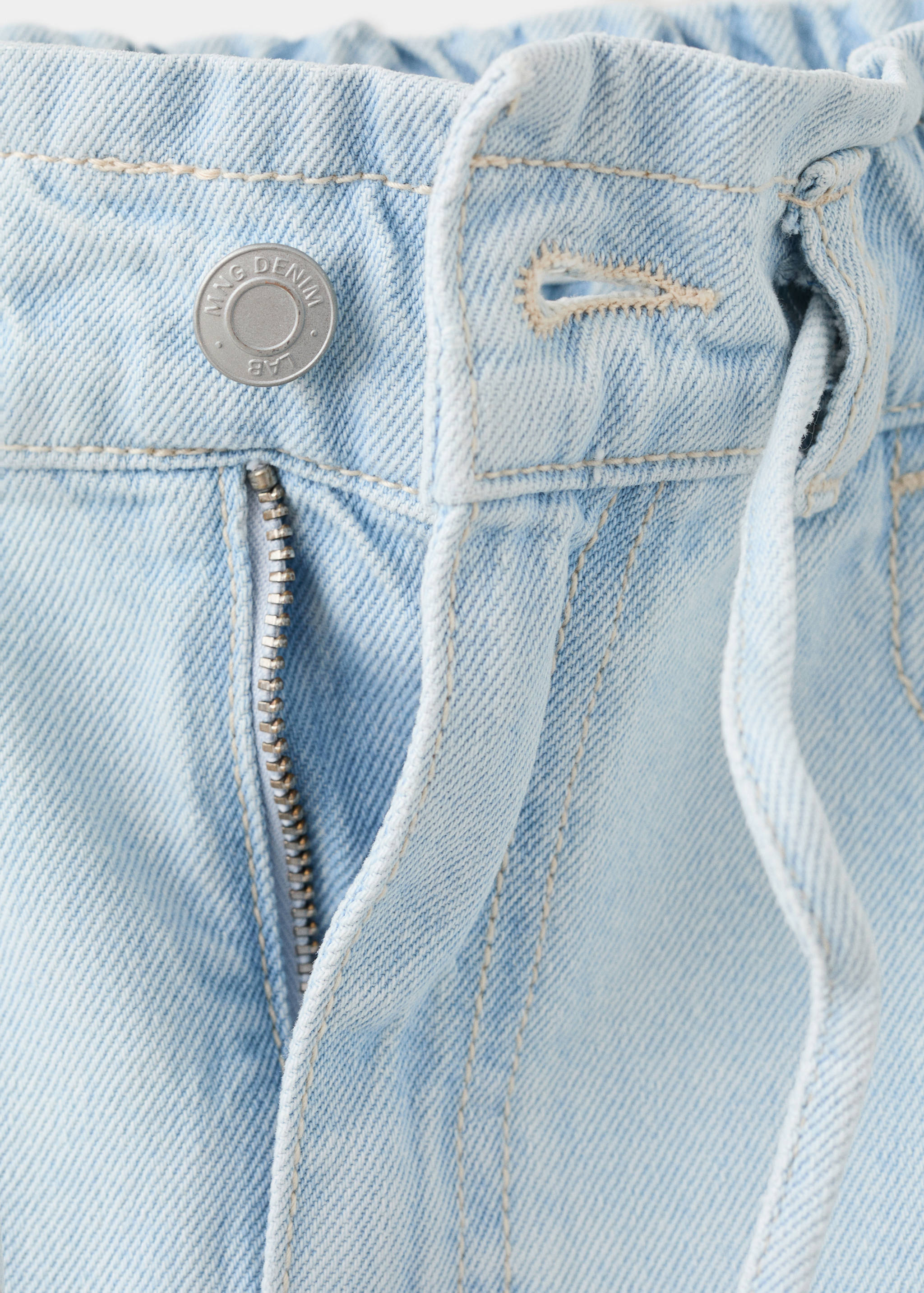 绳结牛仔短裙 - null