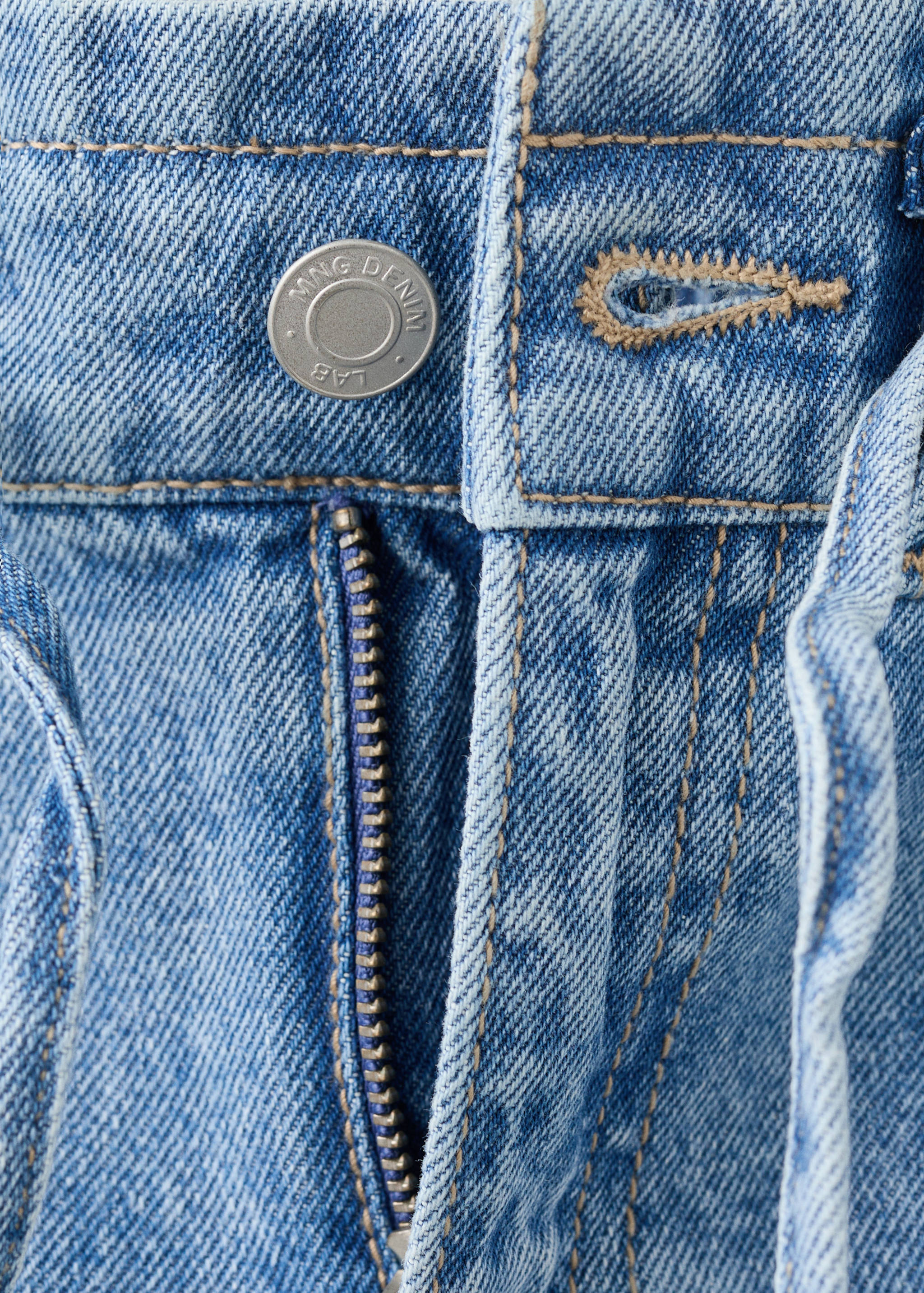 绳结牛仔短裙 - null