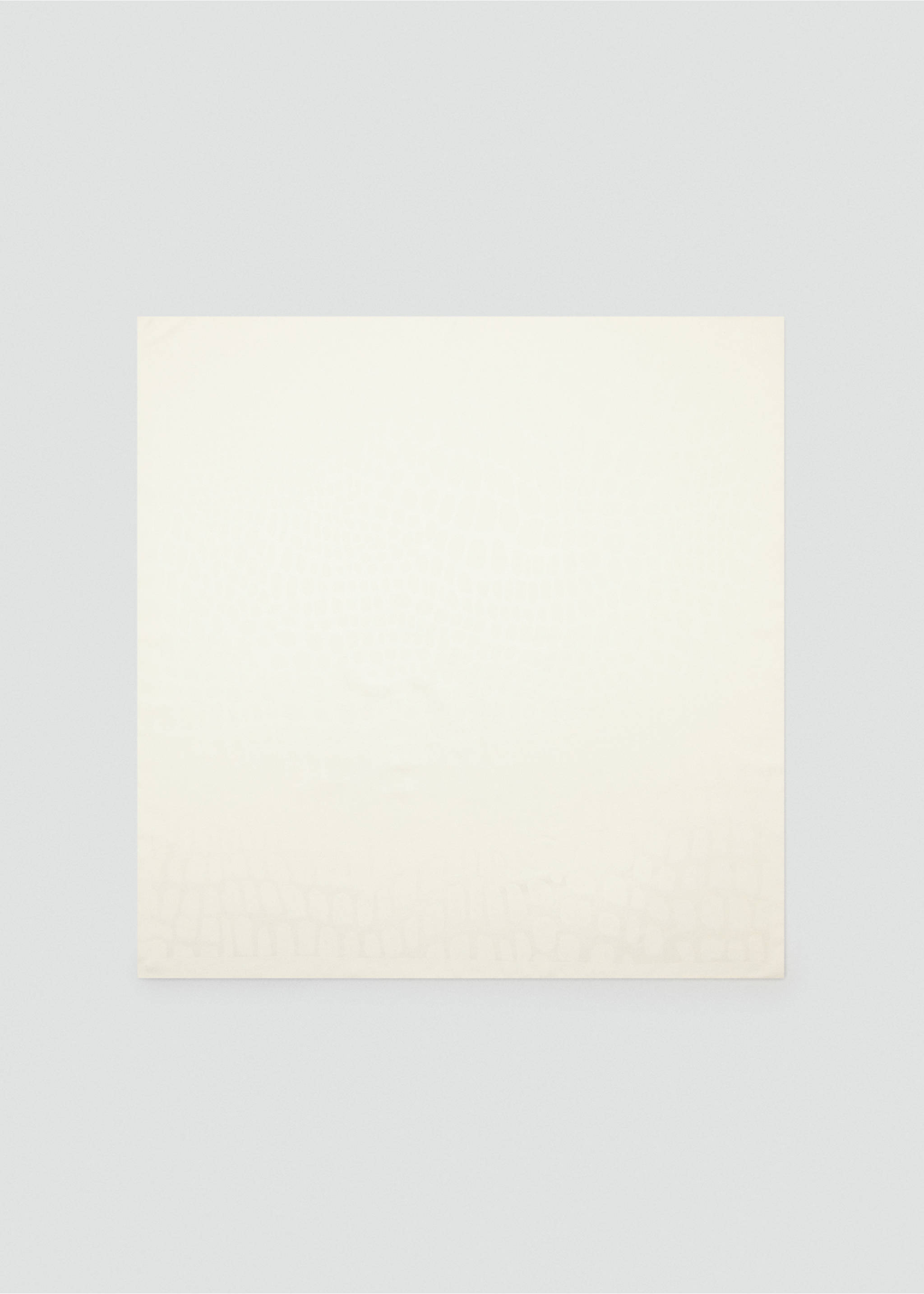 Jacquard-Halstuch - Artikel ohne Model, Ecru. Ref: 27082889-00.