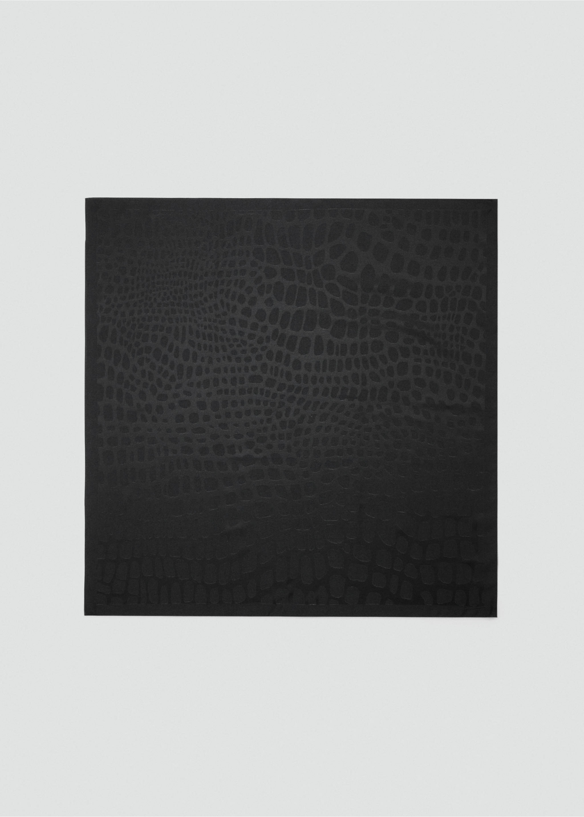 وشاح جاكارد - منتج دون نموذج, أسود. Ref: 27082889-00.