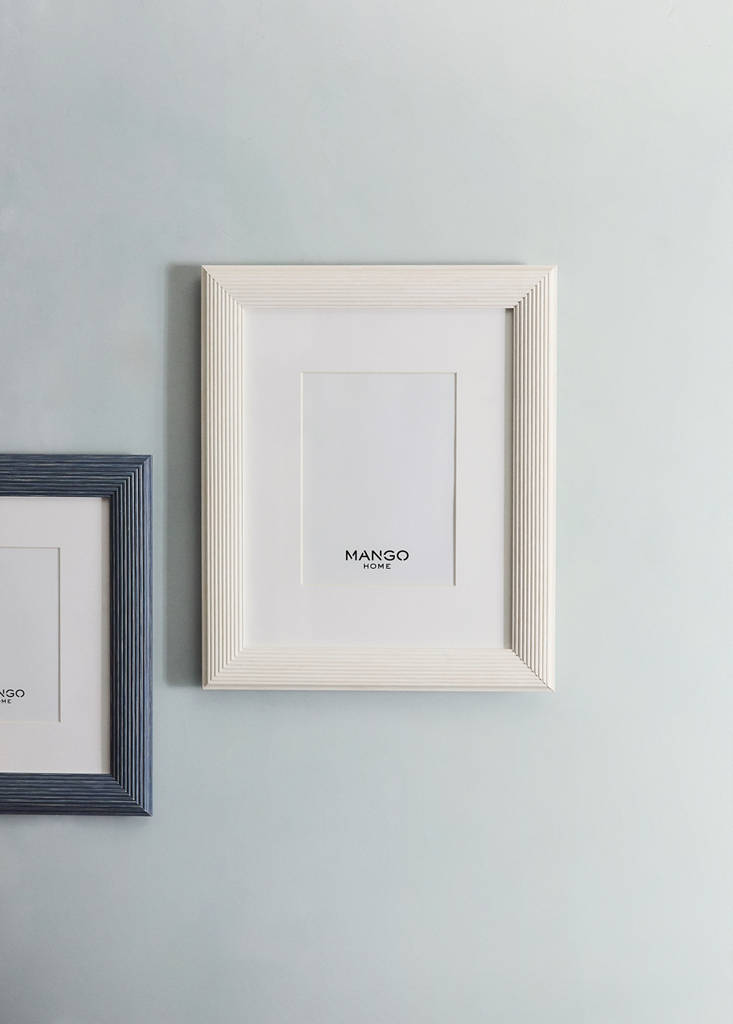 Medium embossed profile photo frame — Aqua Green