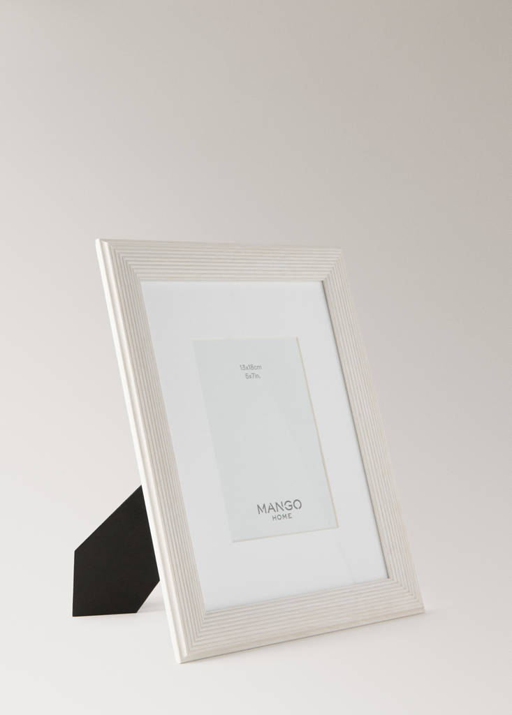 Medium embossed profile photo frame — Aqua Green