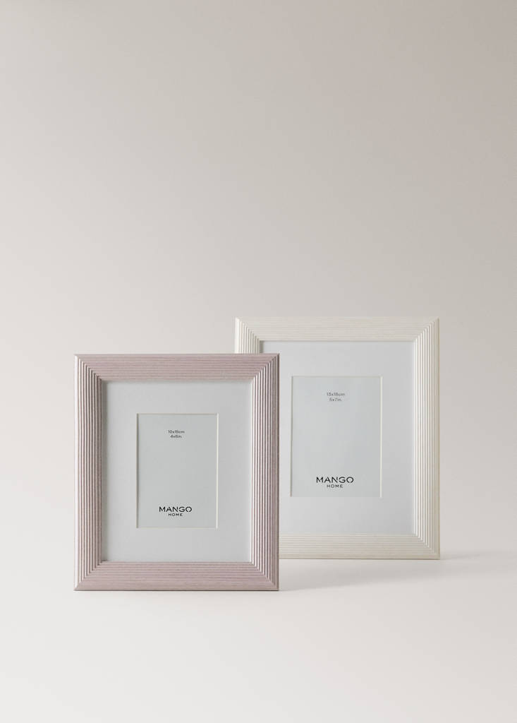Medium embossed profile photo frame — Aqua Green