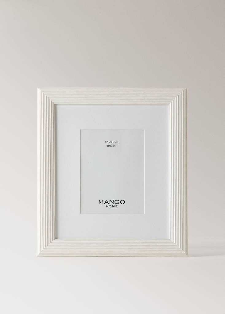 Medium embossed profile photo frame — Aqua Green