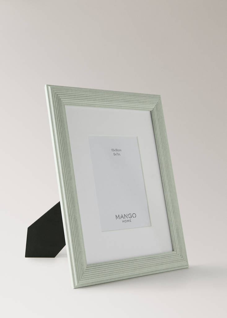 Medium embossed profile photo frame — Sky Blue