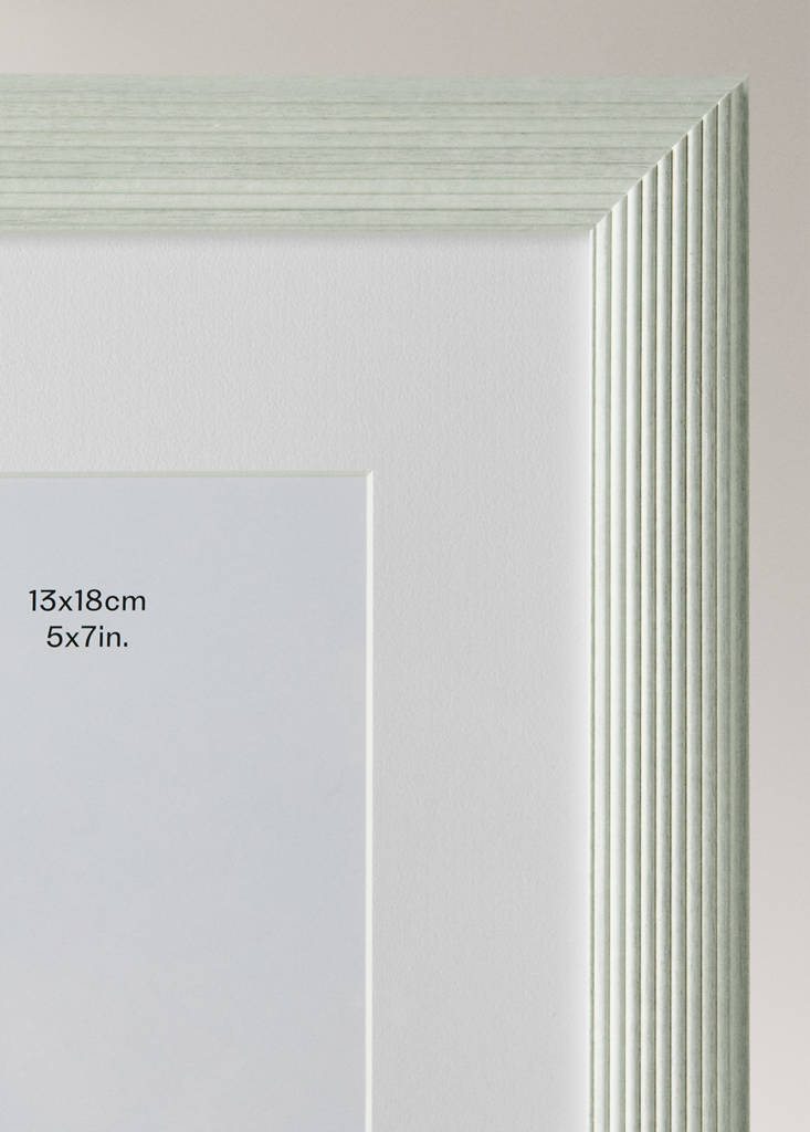 Medium embossed profile photo frame — Sky Blue