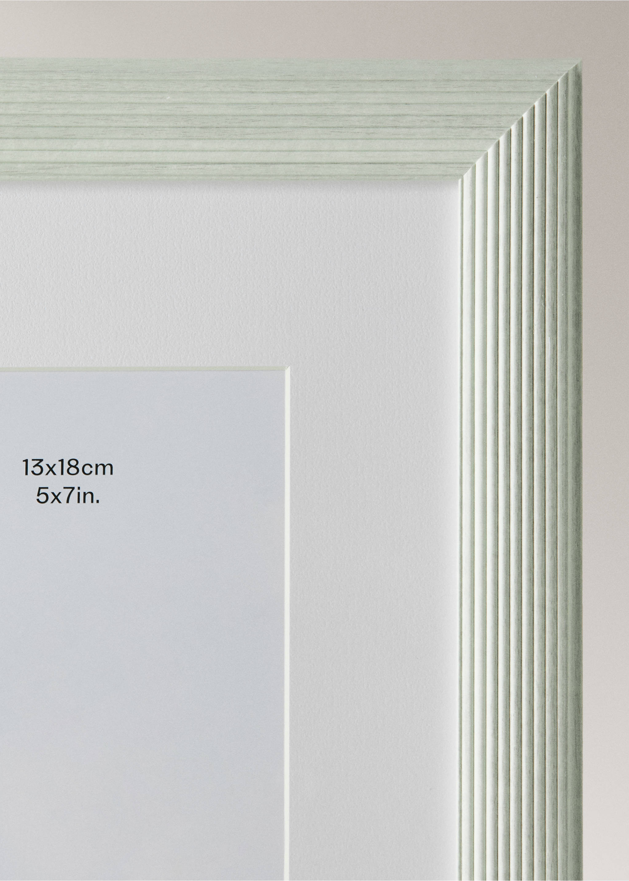 Large recycled frame - Details of the article 2, Sky Blue. Ref: 27082892-00.