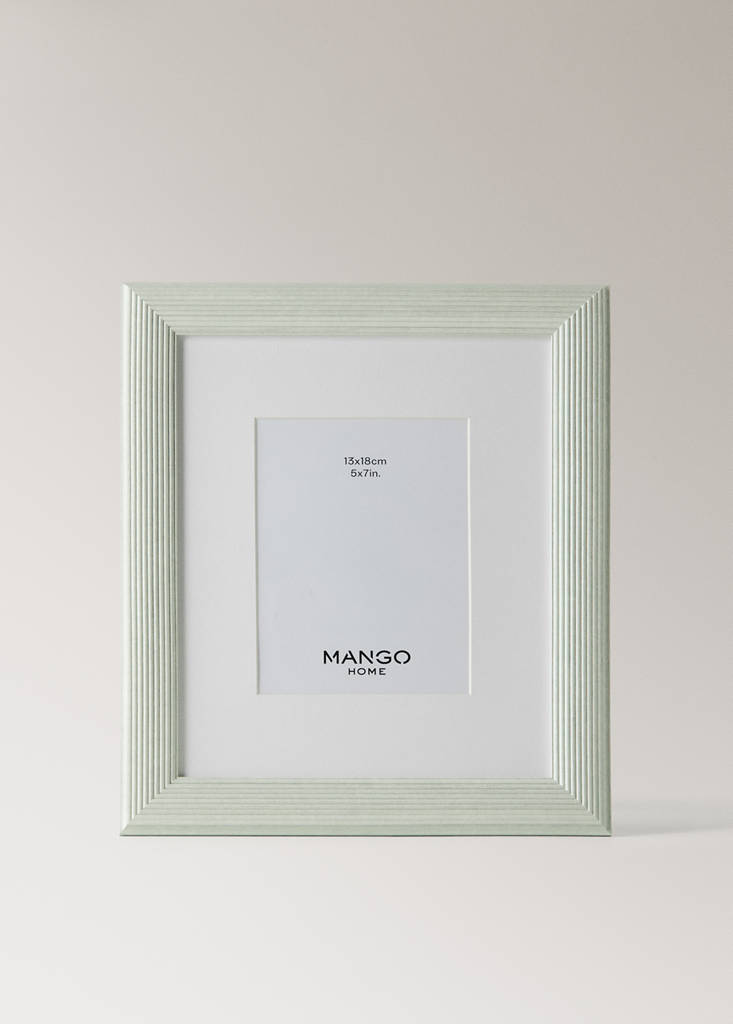 Medium embossed profile photo frame — Sky Blue