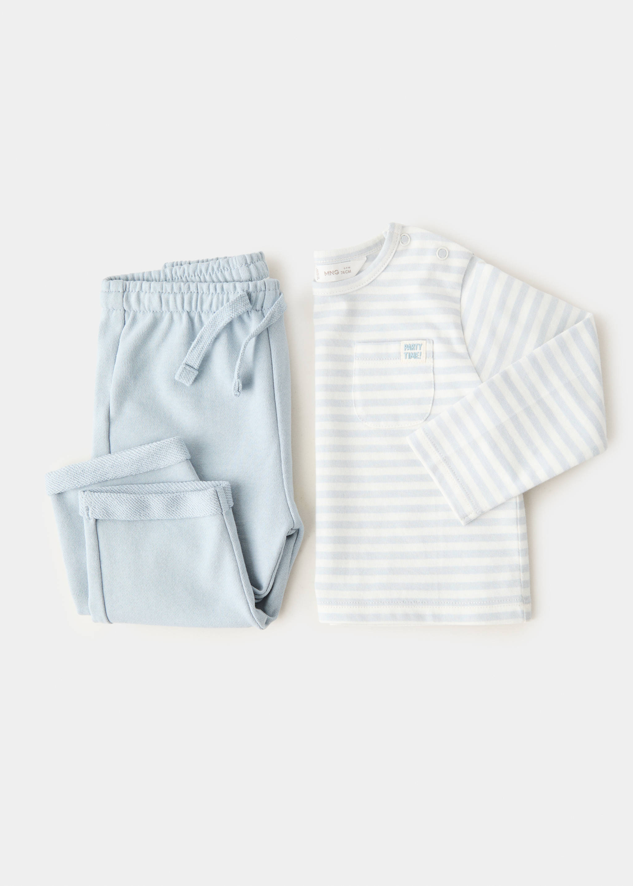 Striped cotton T-shirt - Details of the article 0