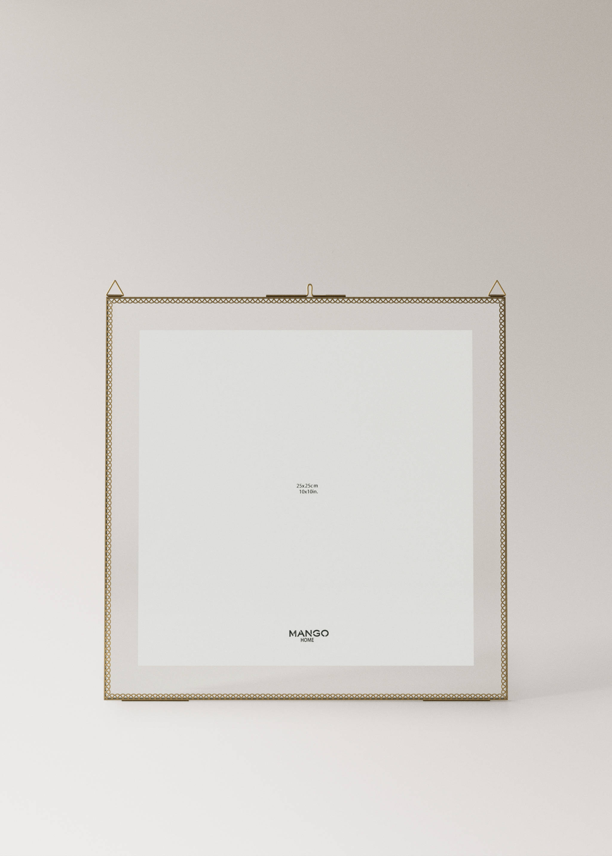 Stor fyrkantig ram med metallkant - Artikel utan modell