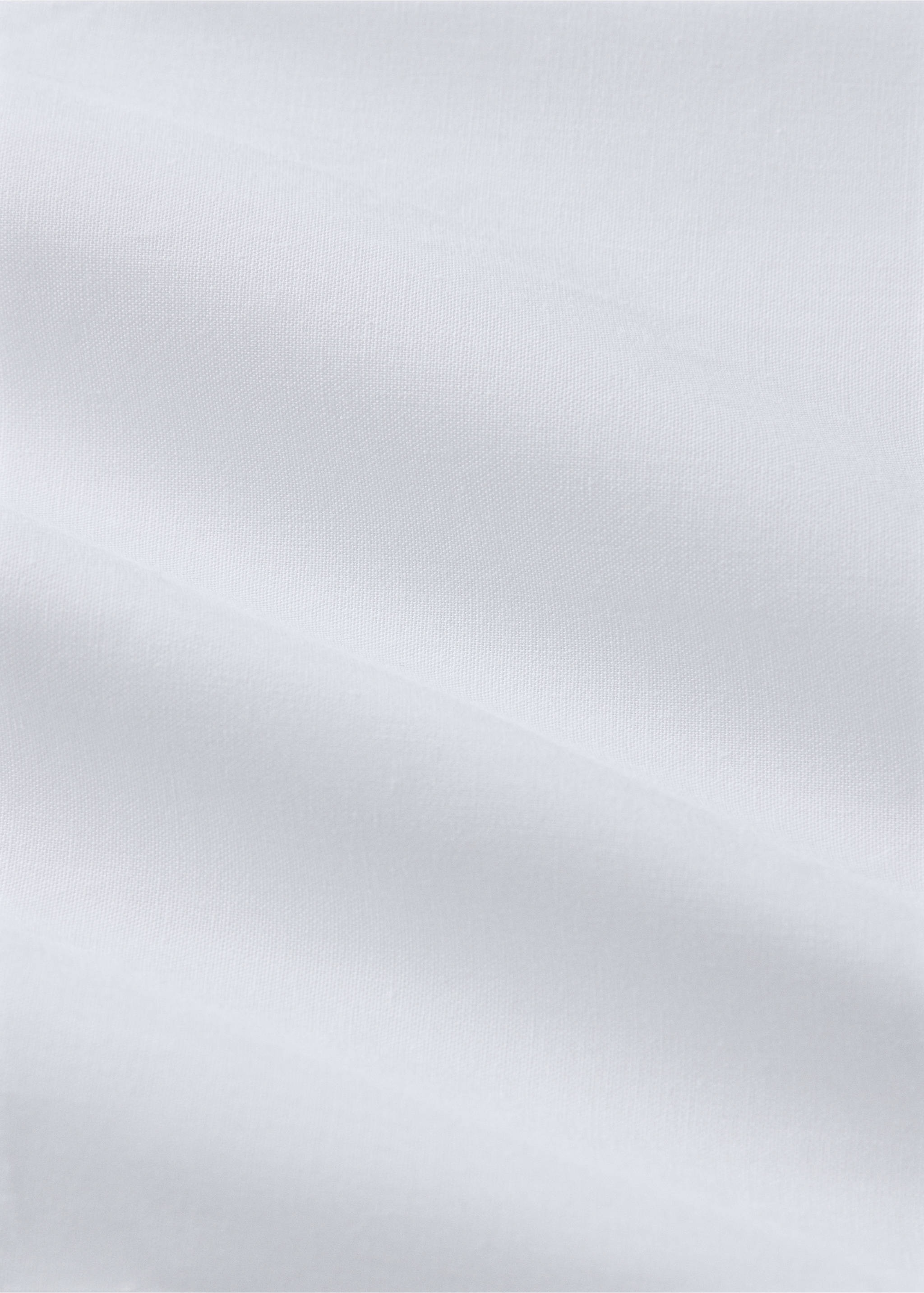 Top sheet with contrast satin ribbon for a 90 cm bed - Details of the article 1, Blue. Ref: 27082900-00.