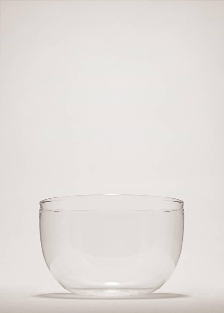 Small borosilicate bowl — Ice Grey