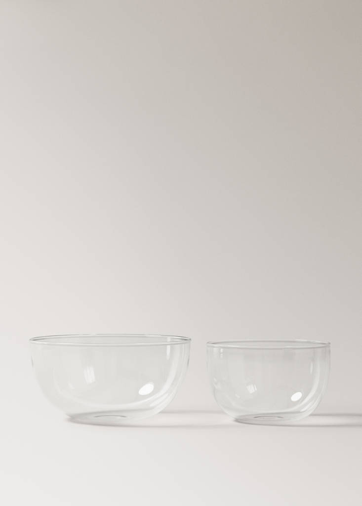 Small borosilicate bowl — Ice Grey