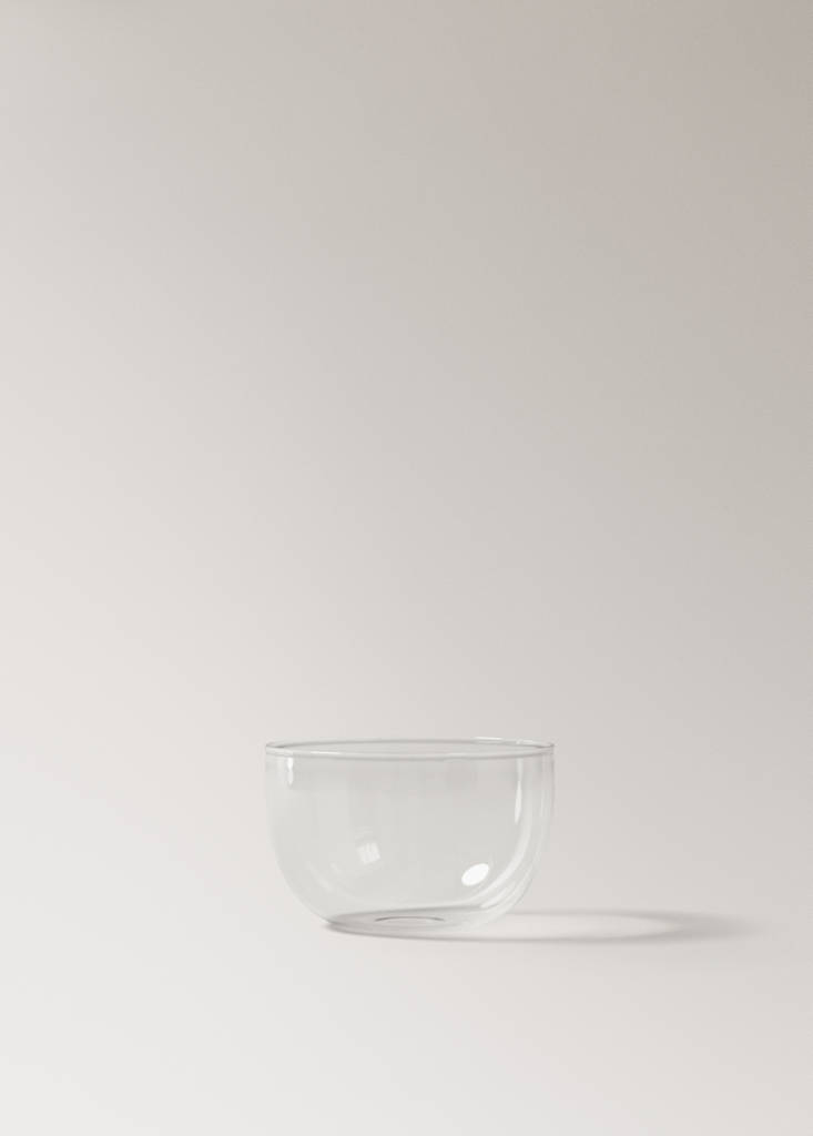 Small borosilicate bowl — Ice Grey