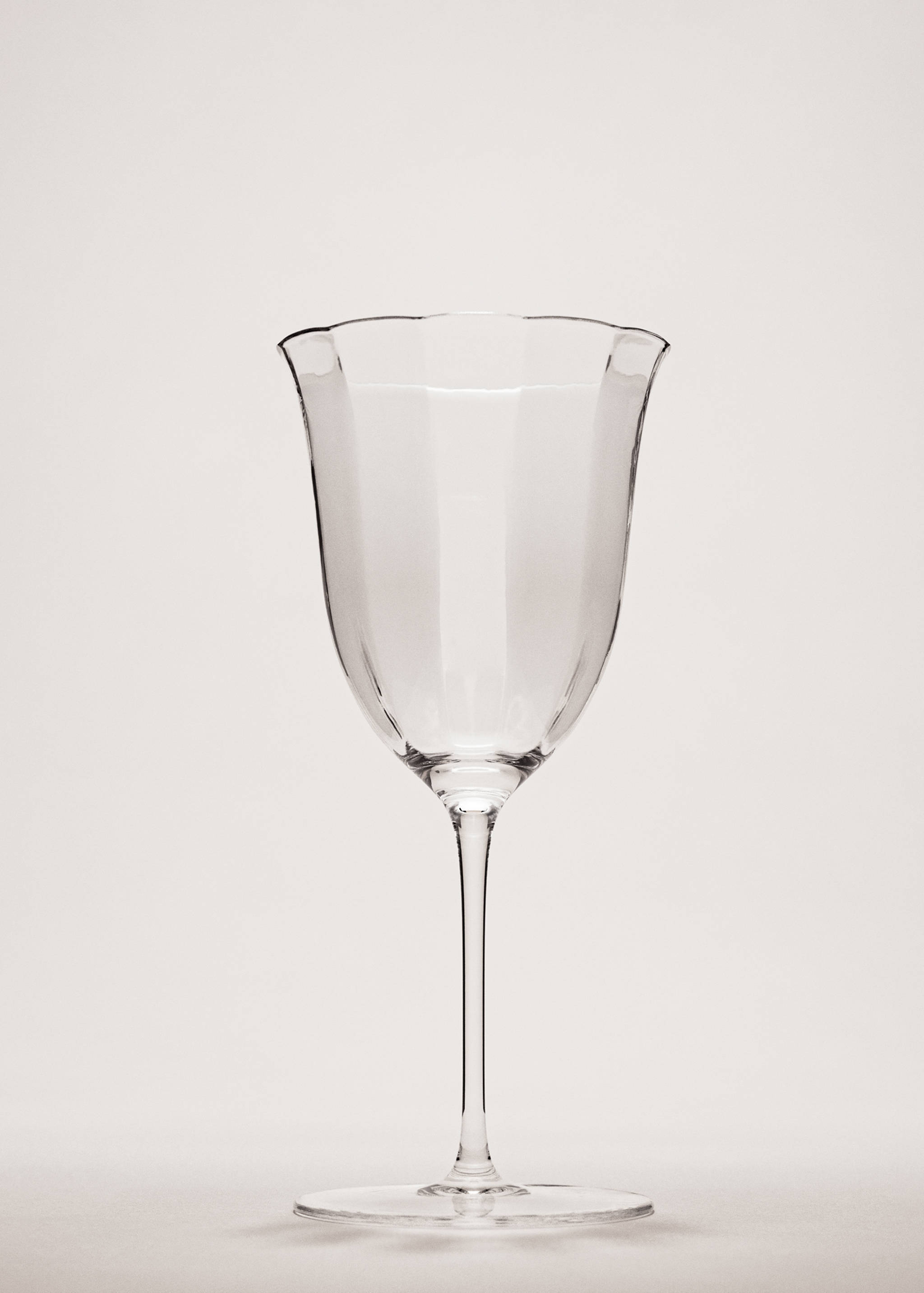 Medium wavy borosilicate cup - General plane