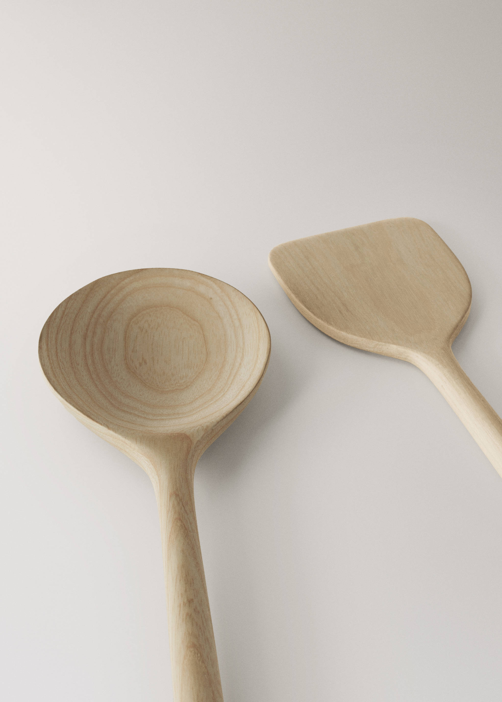2-piece ash wood serving utensils set - Details of the article 1