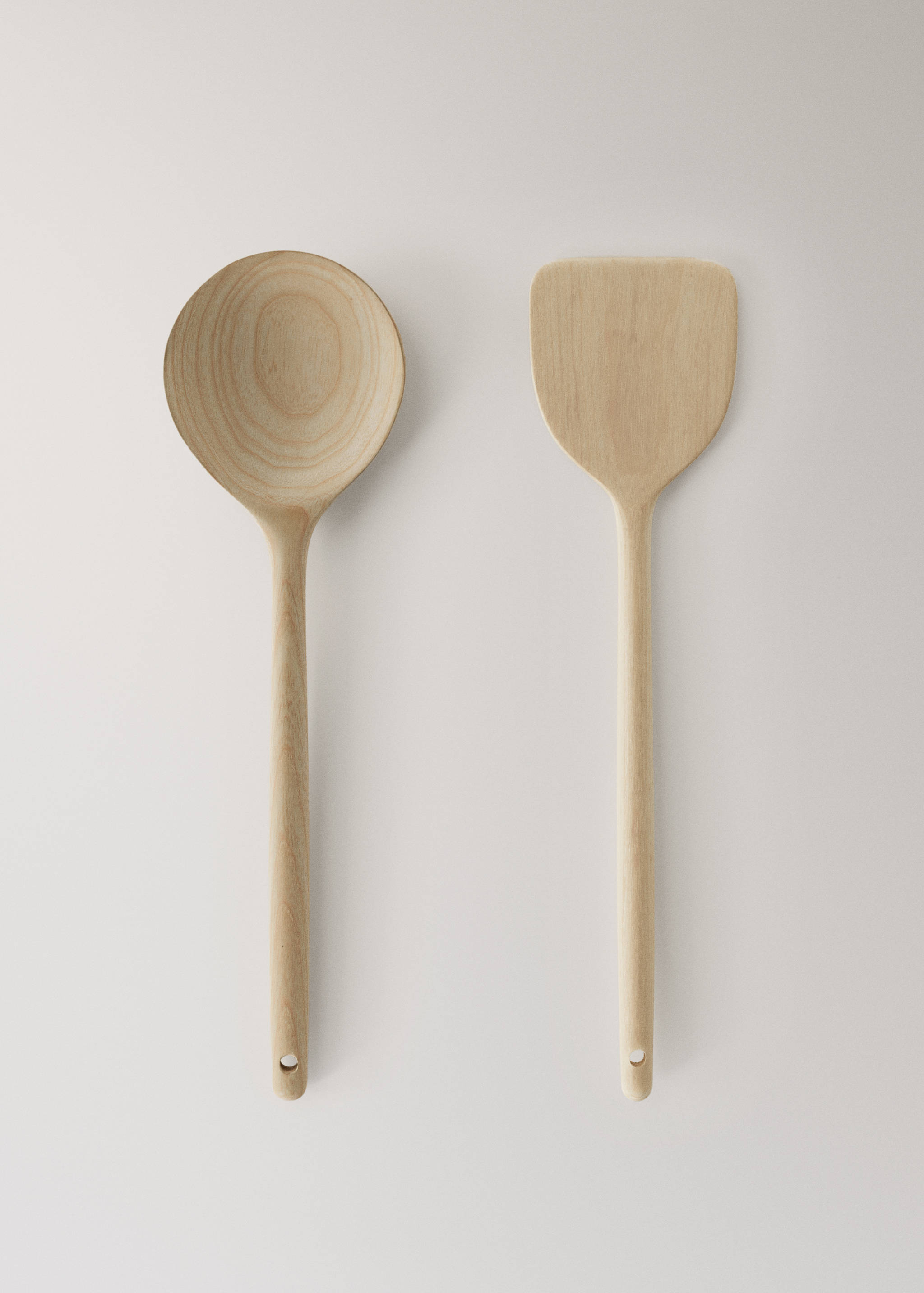 2-piece ash wood serving utensils set - Article without model