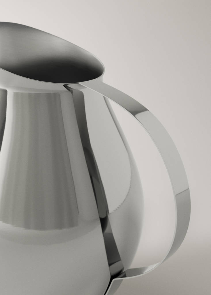 Stainless steel pitcher — Silver
