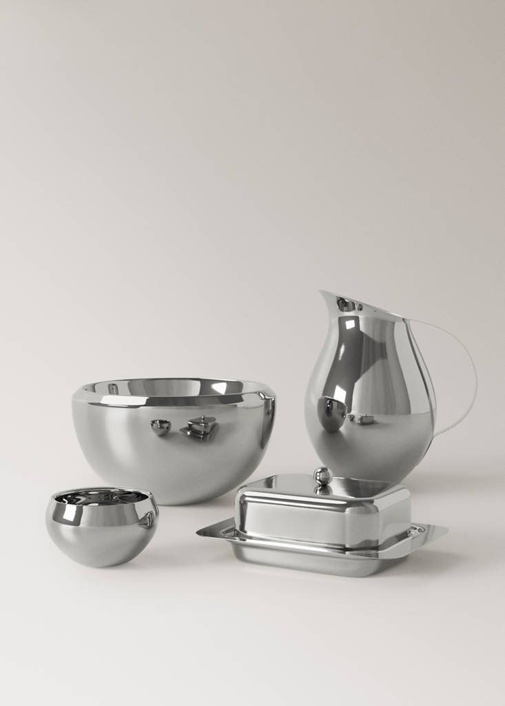 Stainless steel pitcher — Silver