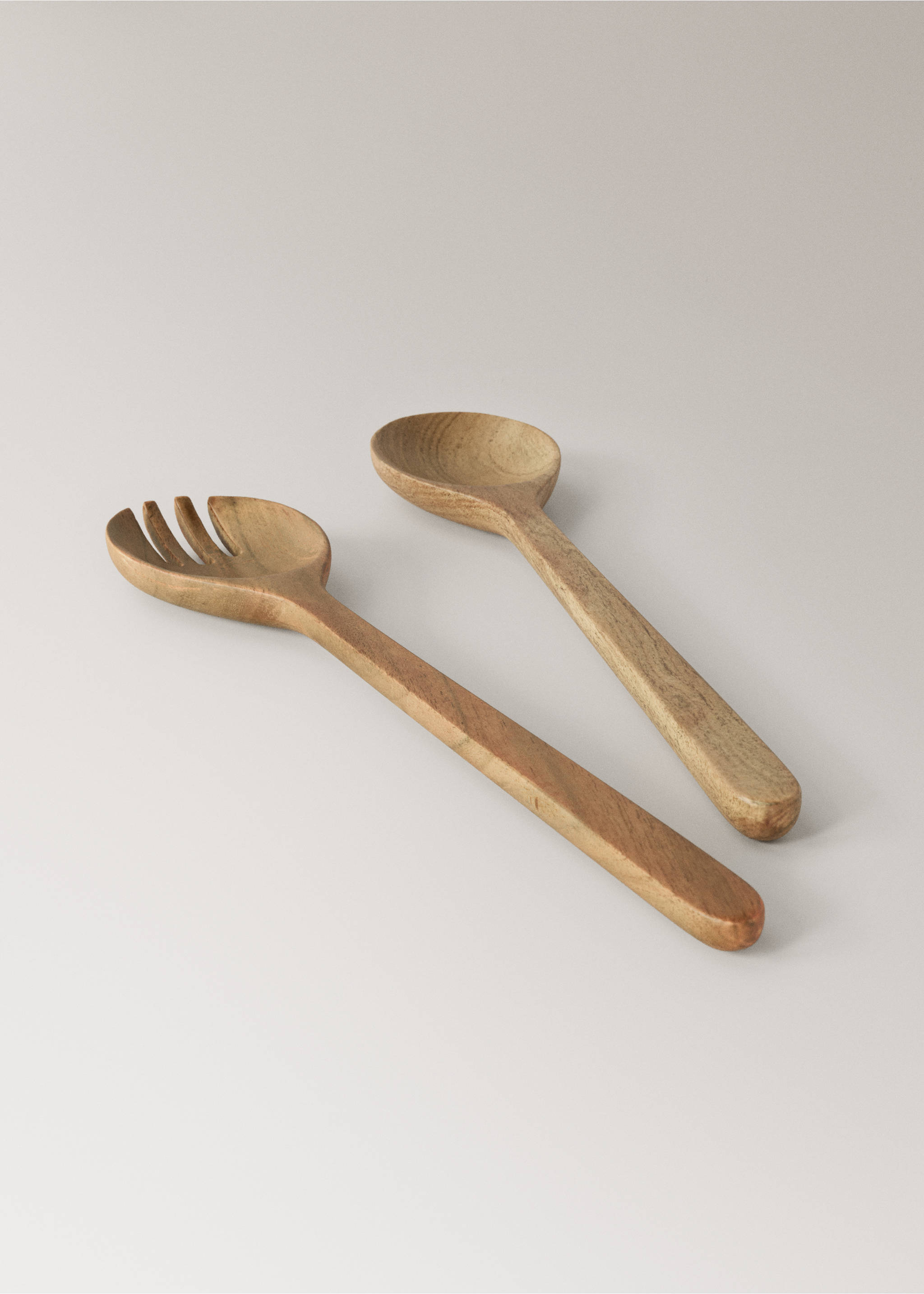 Acacia wood serving utensils set - Details of the article 1, Brown. Ref: 27082913-00.