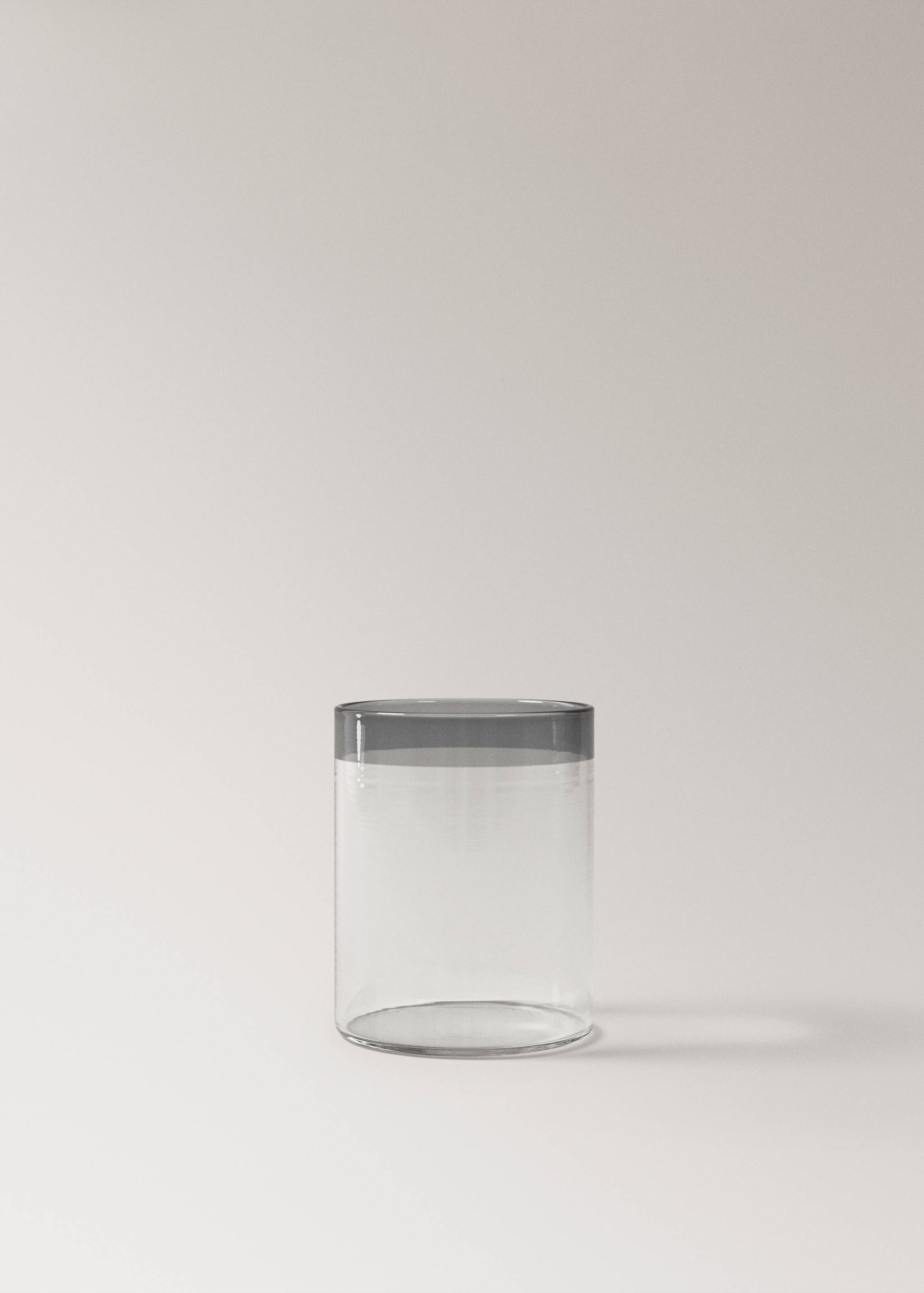 Dricksglas i borosilikatglas med färgad kant - Artikel utan modell