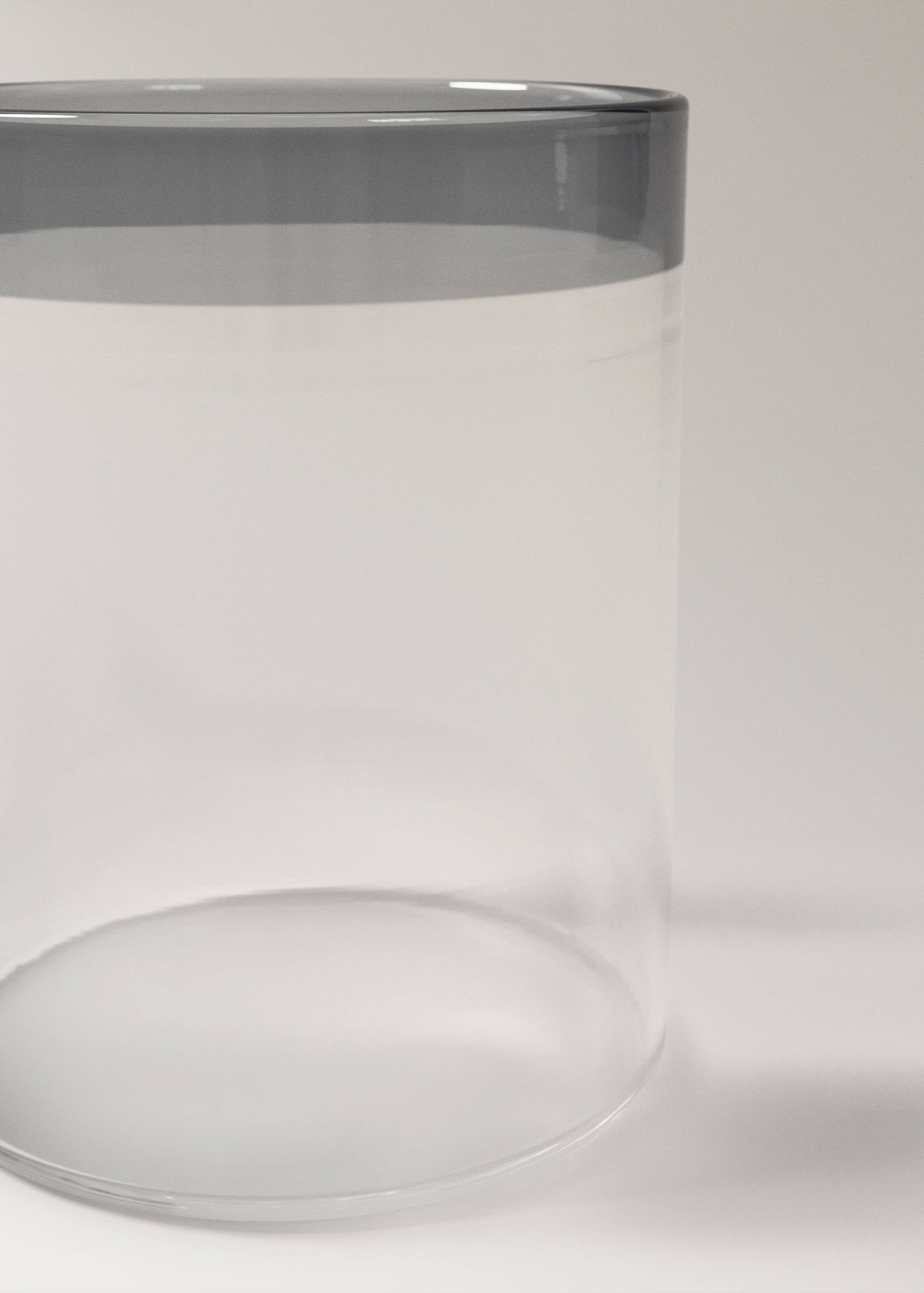 Dricksglas i borosilikatglas med färgad kant - Detaljer om artikeln 2