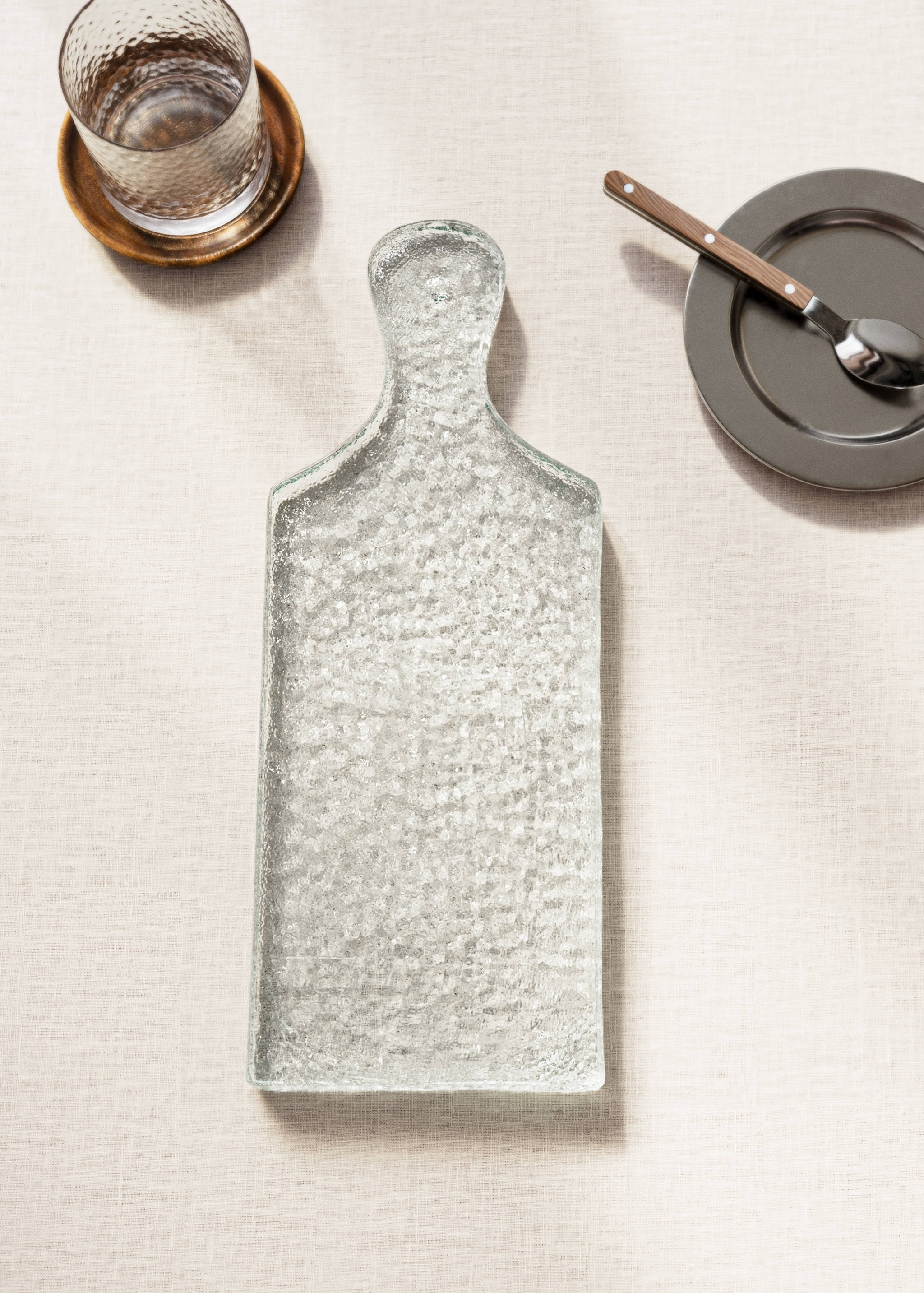 Grote snijplank van glas - Overzichtstekening