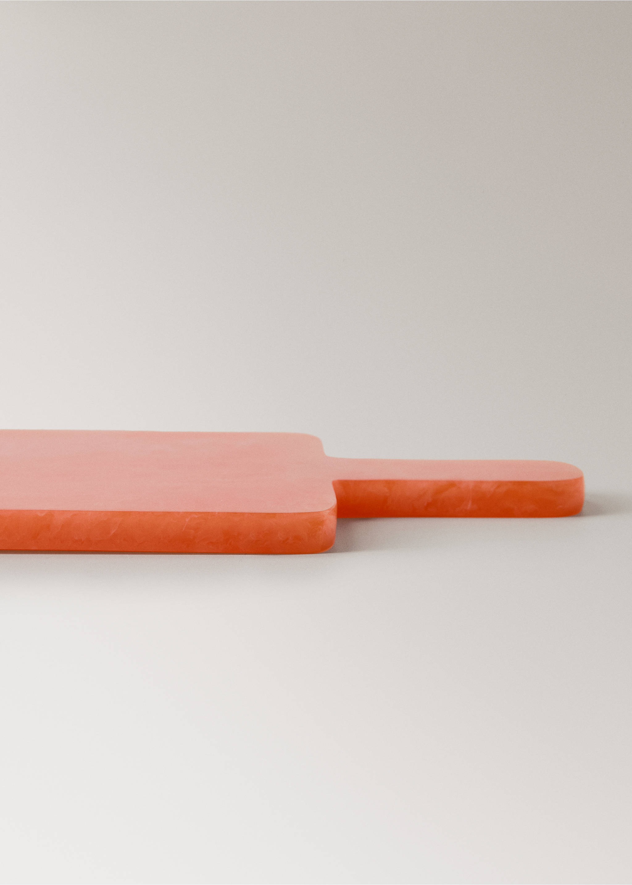 Tábua de cozinha de resina - Pormenor do artigo 1, Laranja-pastel. Ref: 27082919-00.