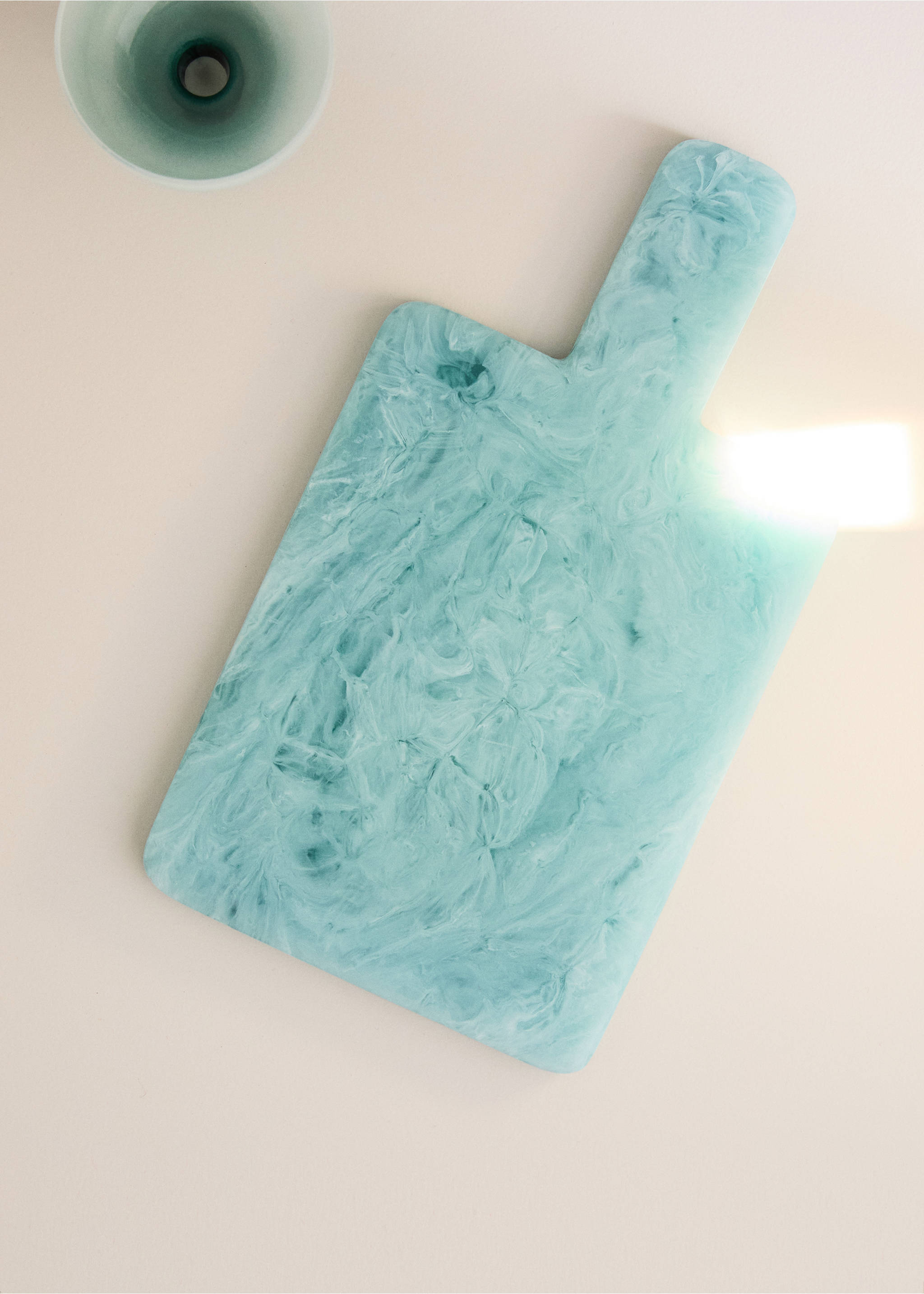 Tábua de cozinha de resina - Plano geral, Verde-água. Ref: 27082919-00.