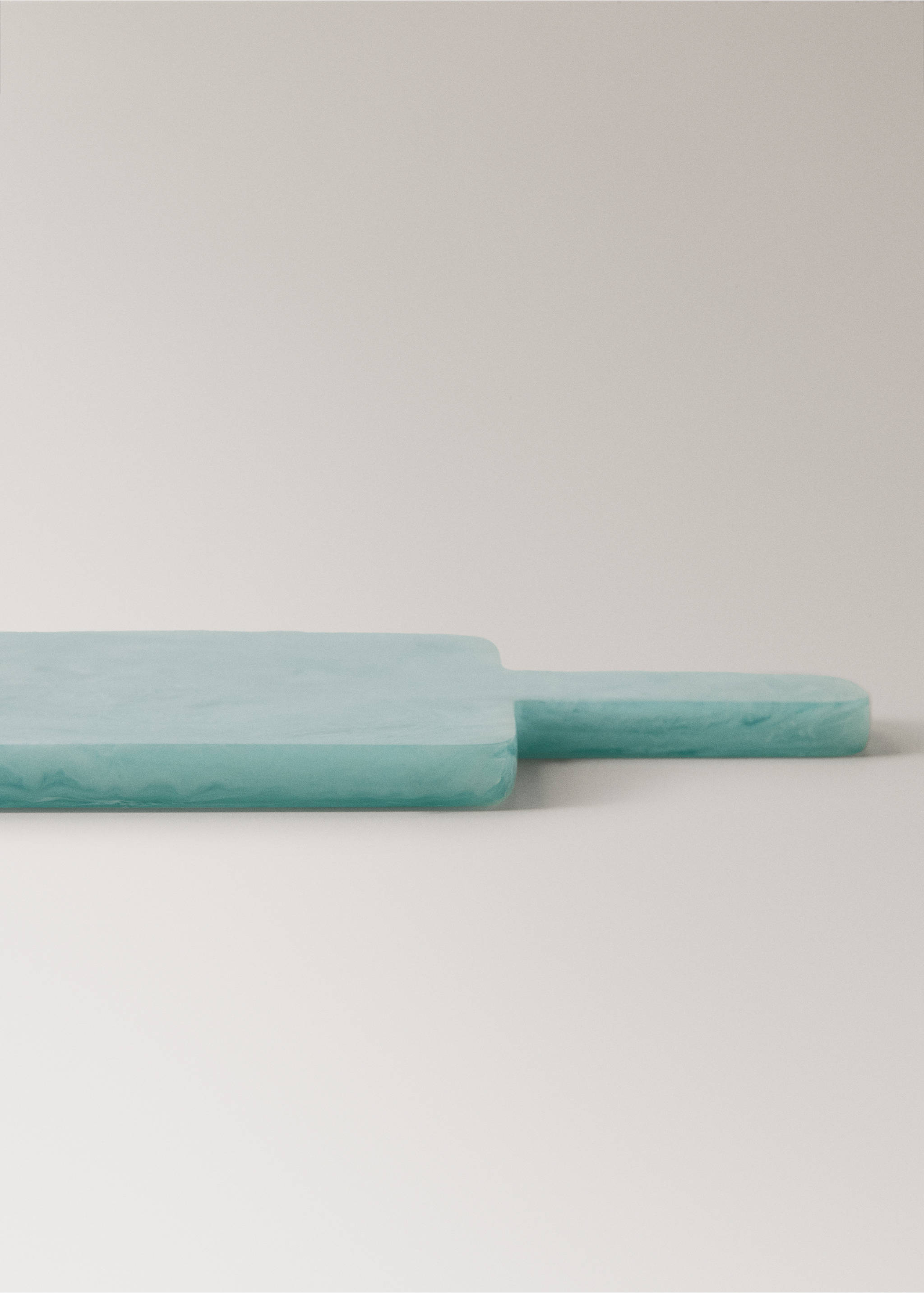 Tábua de cozinha de resina - Pormenor do artigo 1, Verde-água. Ref: 27082919-00.