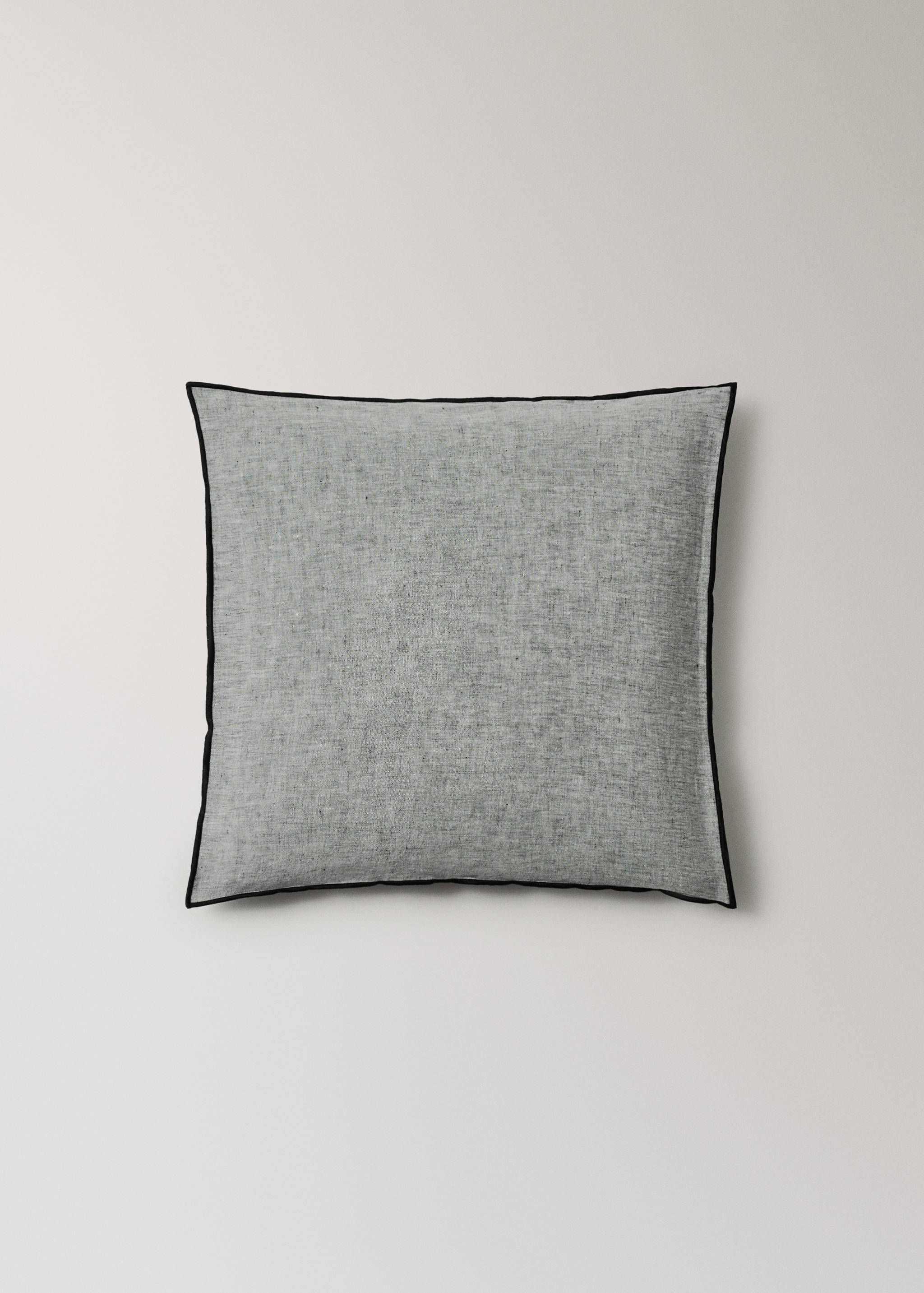 Decorative bed cushion cover 100% linen chambray 50x50cm - Article without model