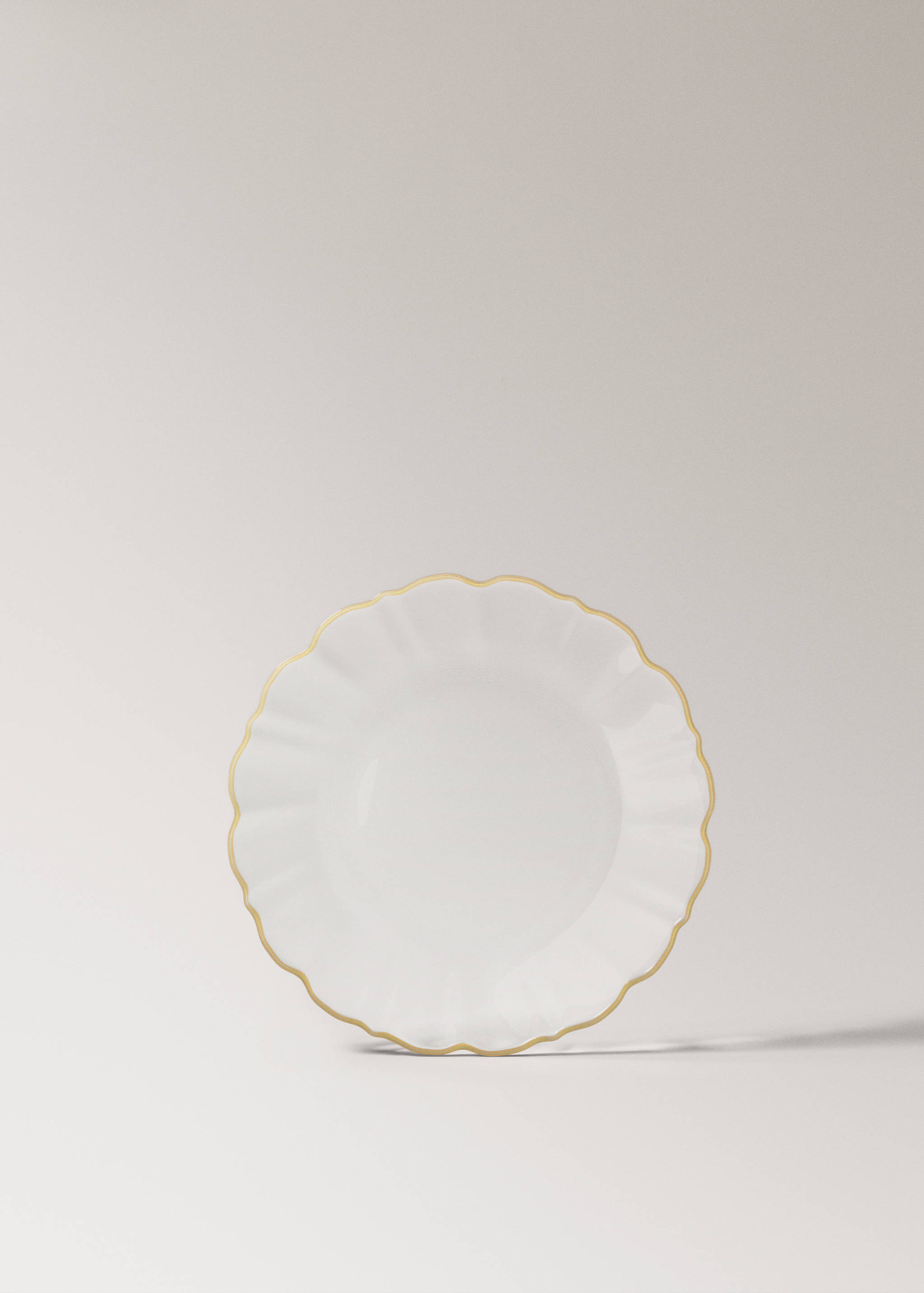 Glass dessert plate contrast - Article without model