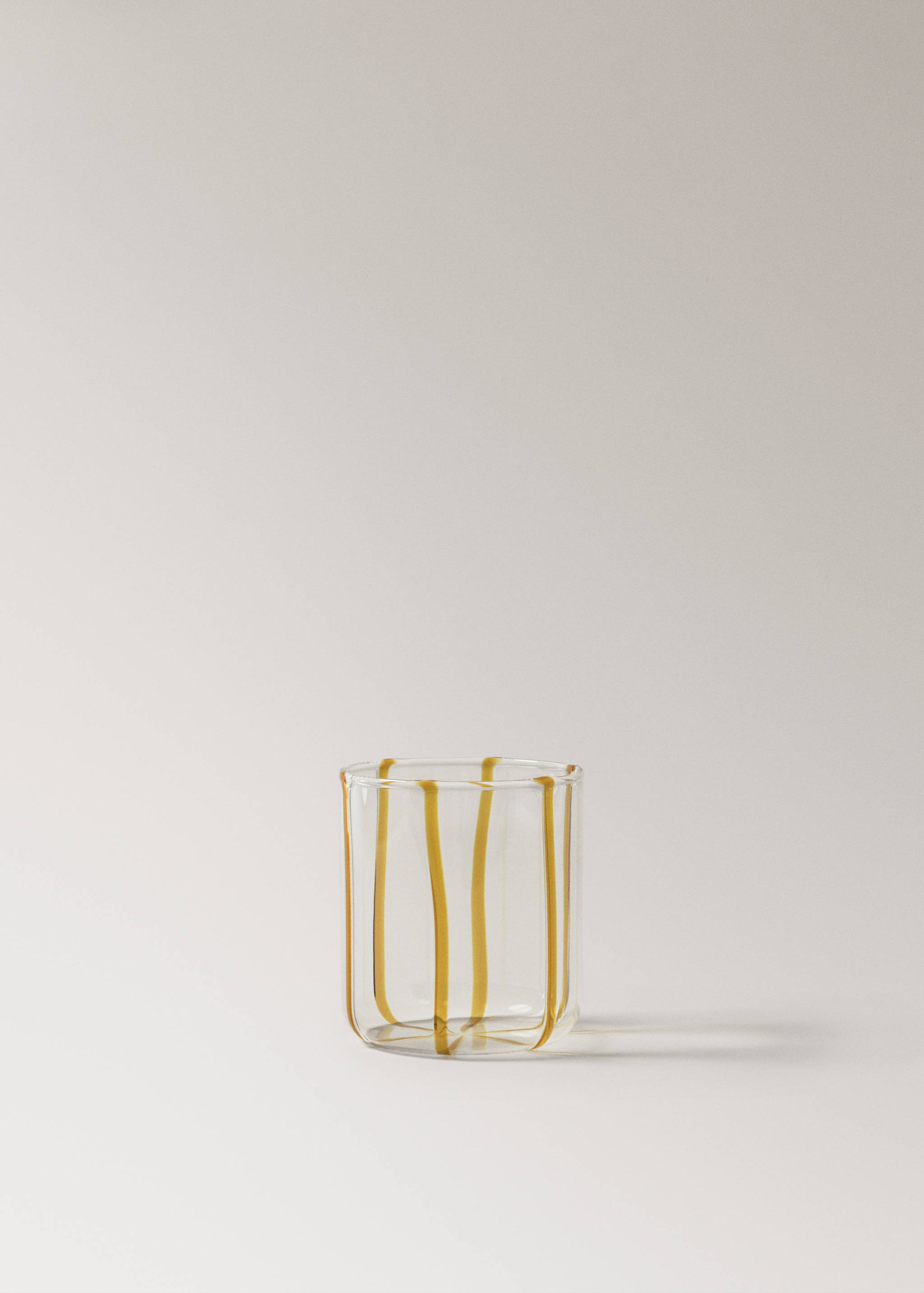 Borosilikatglasvase mit unregelmäßigen Streifen - Artikel ohne Model