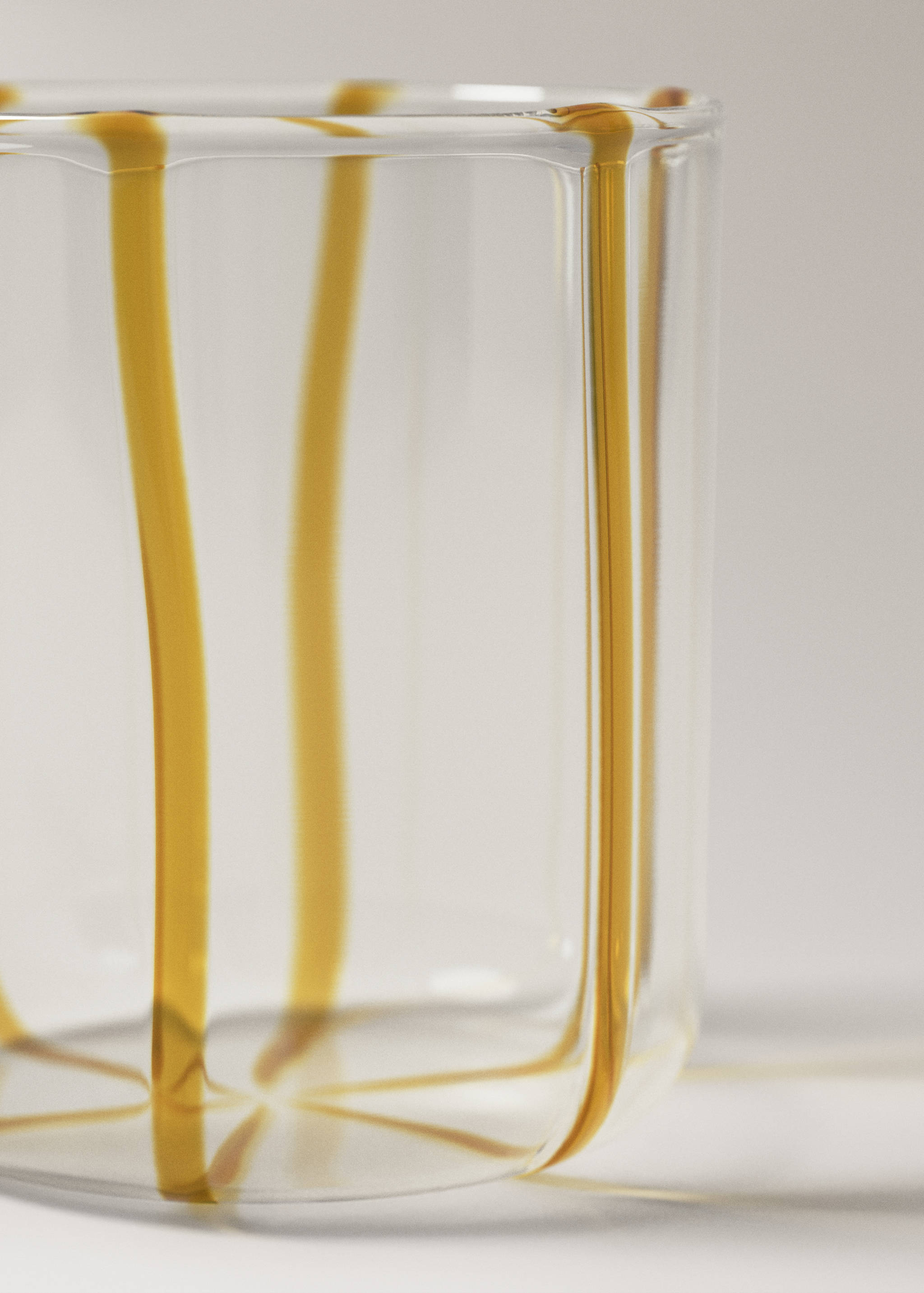 Borosilikatglasvase mit unregelmäßigen Streifen - Detail des Artikels 2