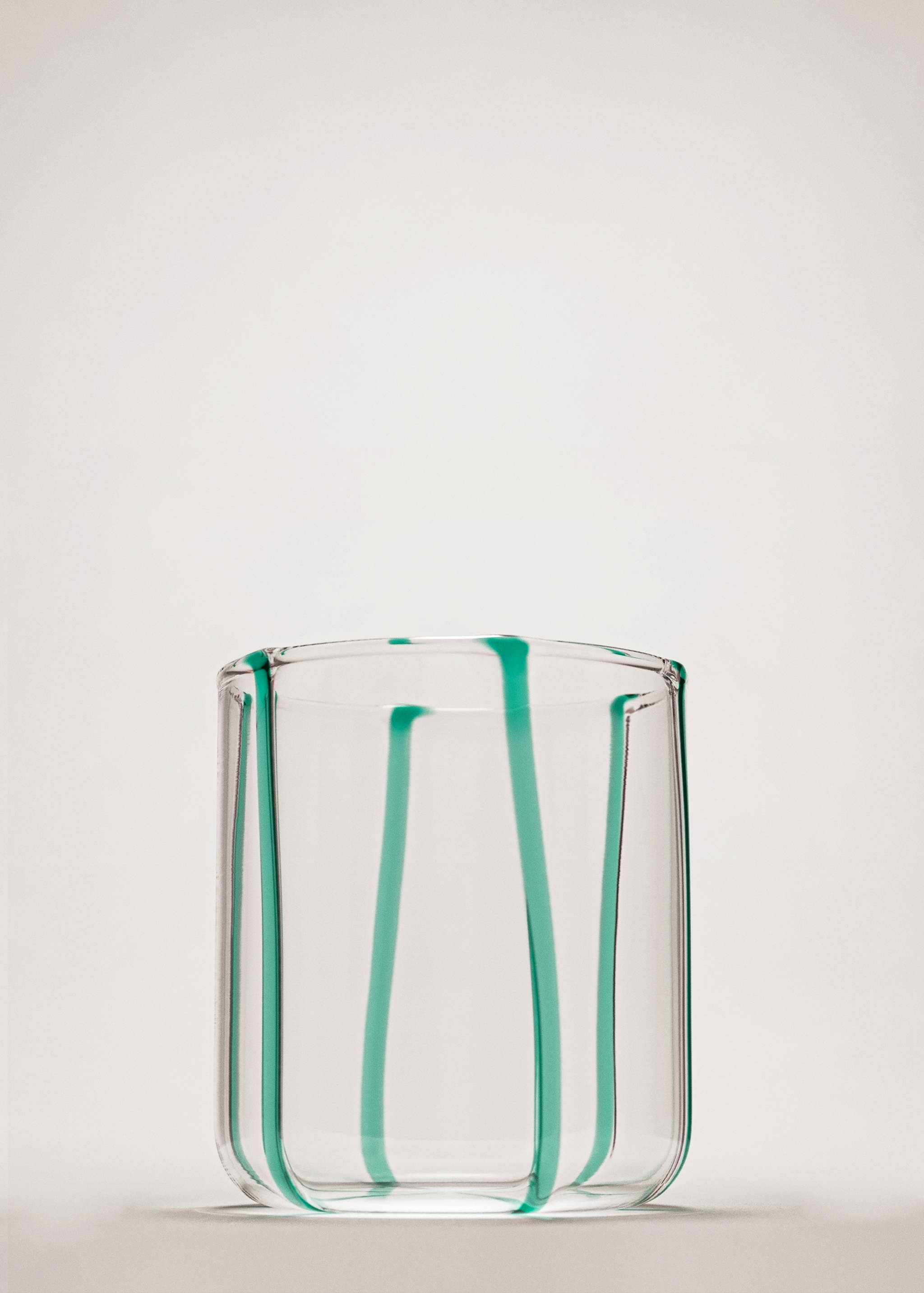 Borosilicate glass vase with irregular stripes - General plane