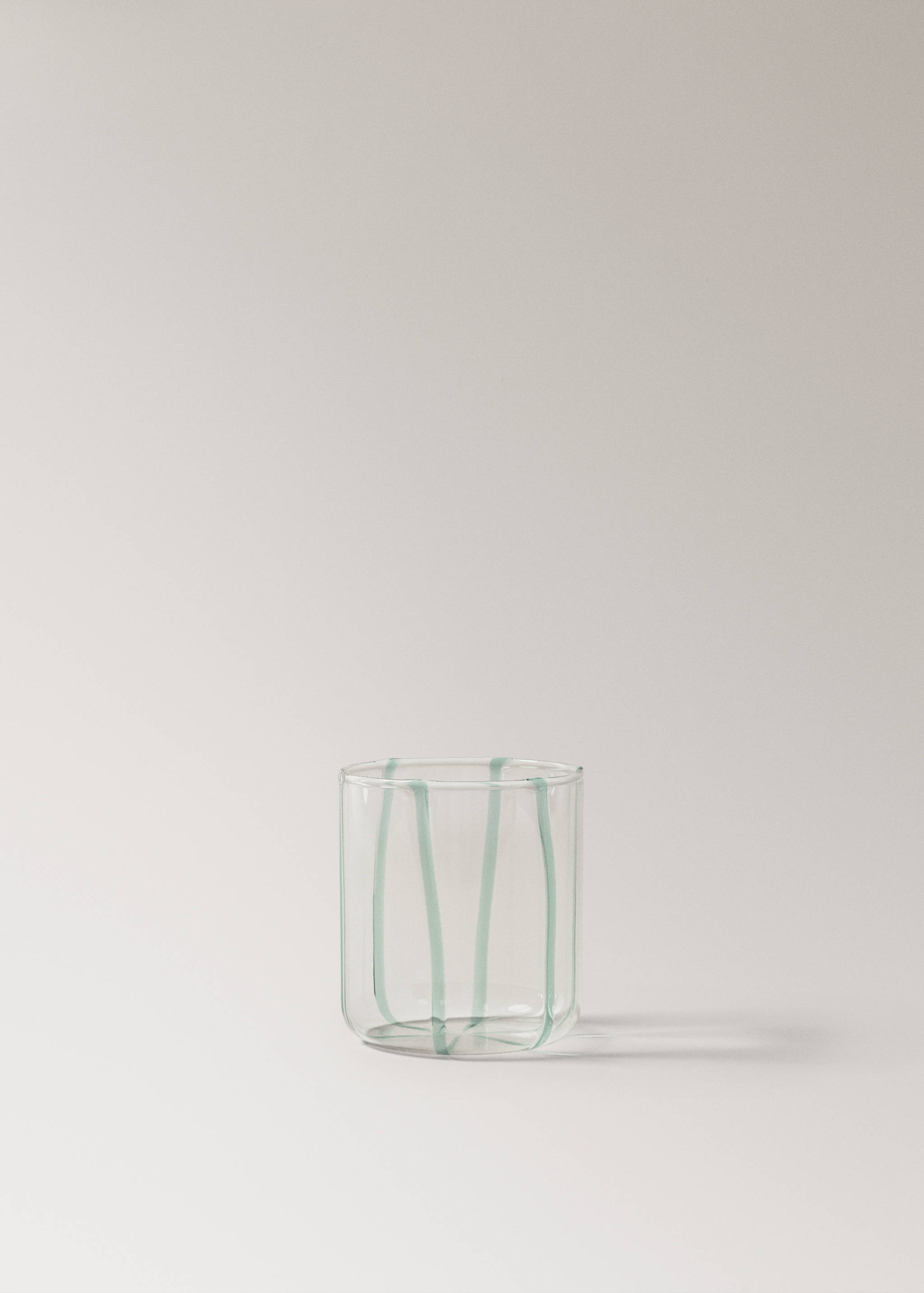 Borosilicate glass vase with irregular stripes - Article without model