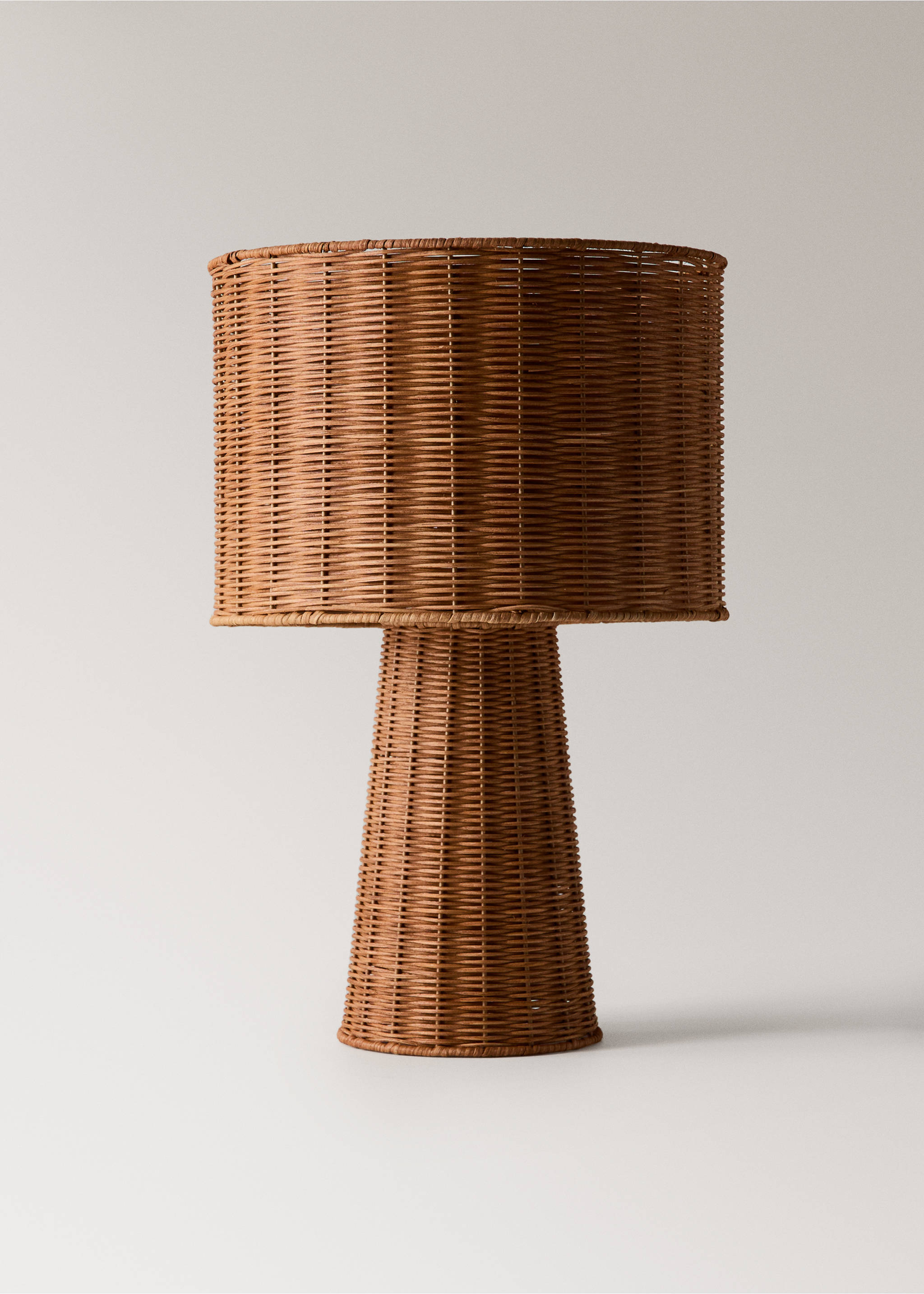 Rattan table lamp - Article without model, Brown. Ref: 27082933-00.