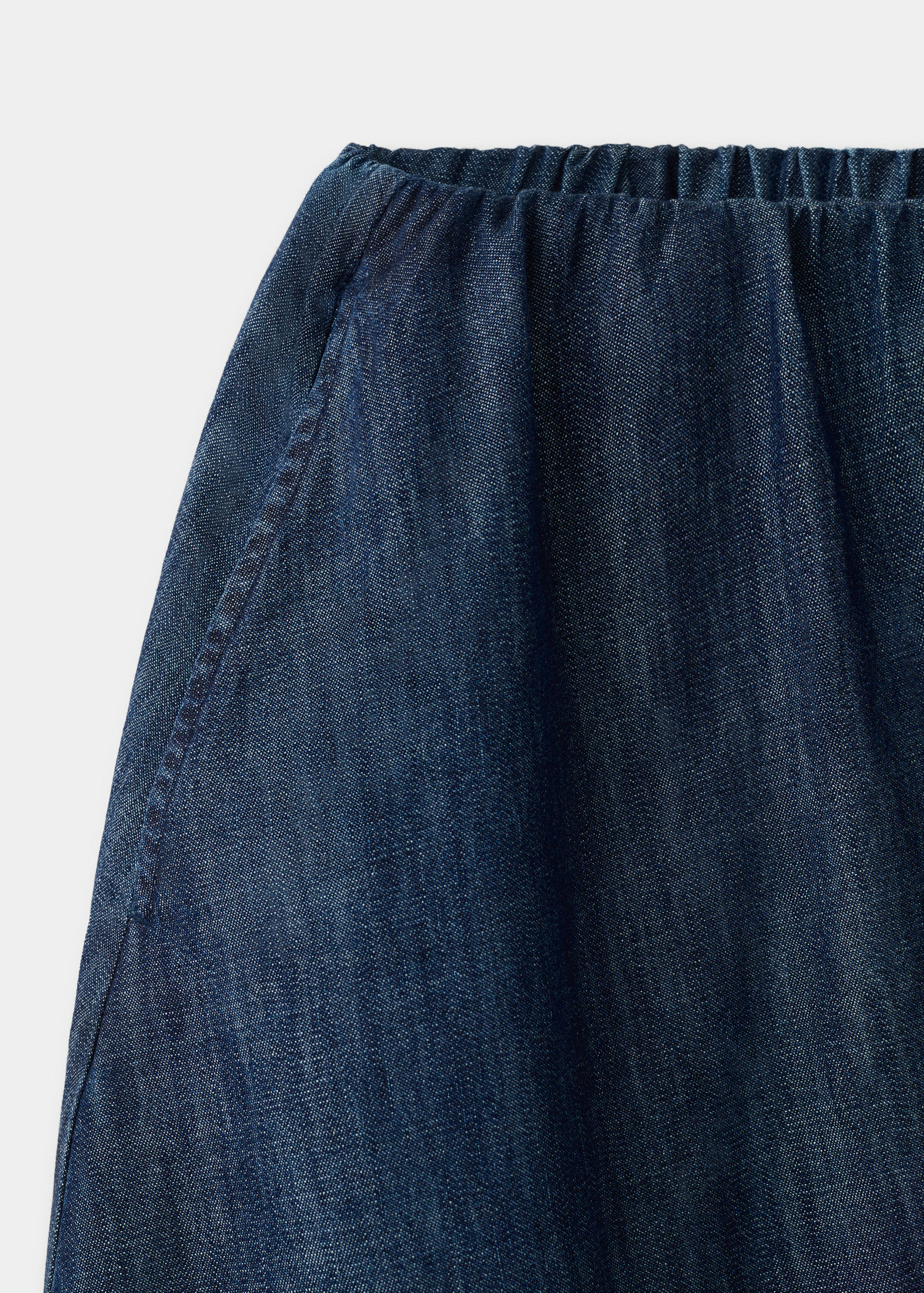 Denim skirt with stitched hem - Details of the article 8