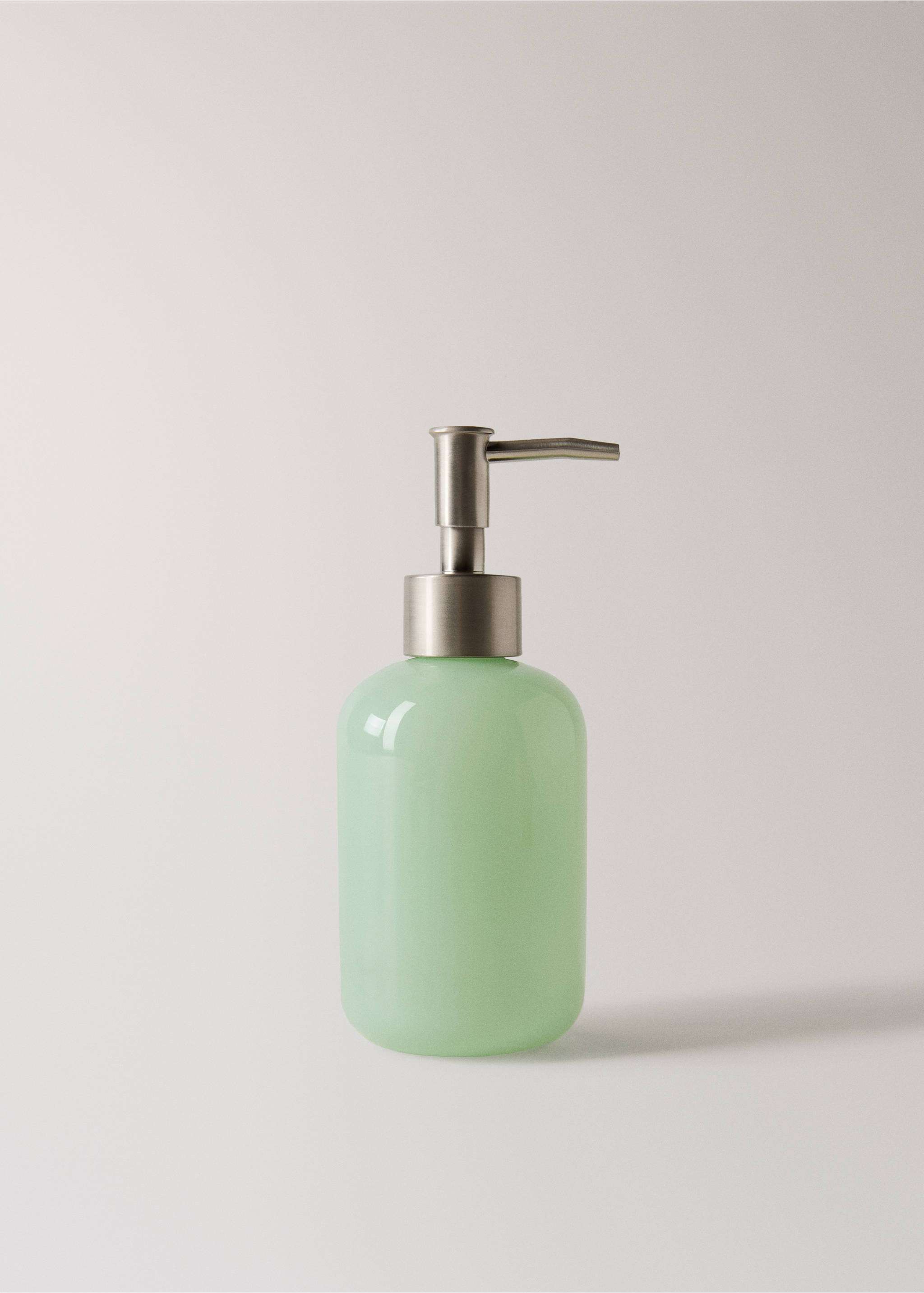 Borosilicate glass soap dispenser colour - Article without model, Mint Green. Ref: 27083271-00.