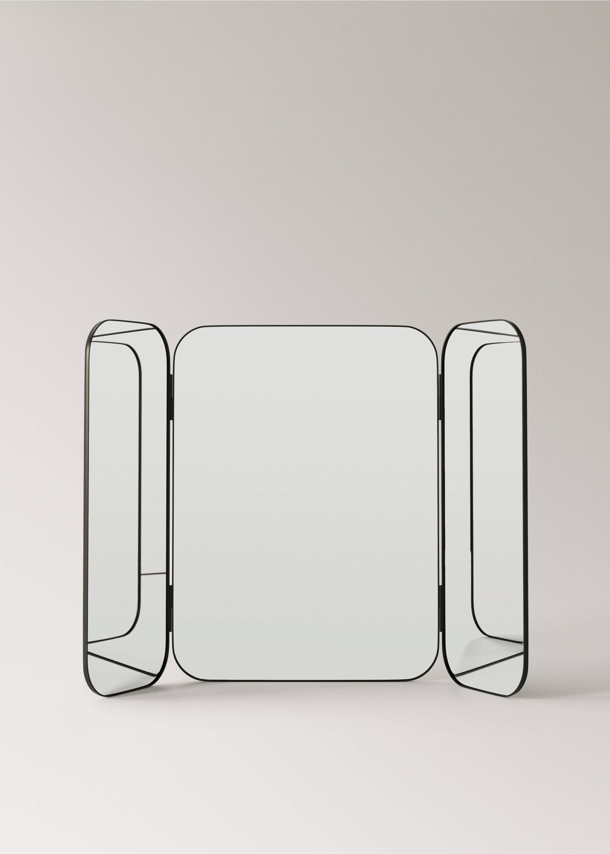 Trifold mirror - Article without model, Black. Ref: 27083272-00.