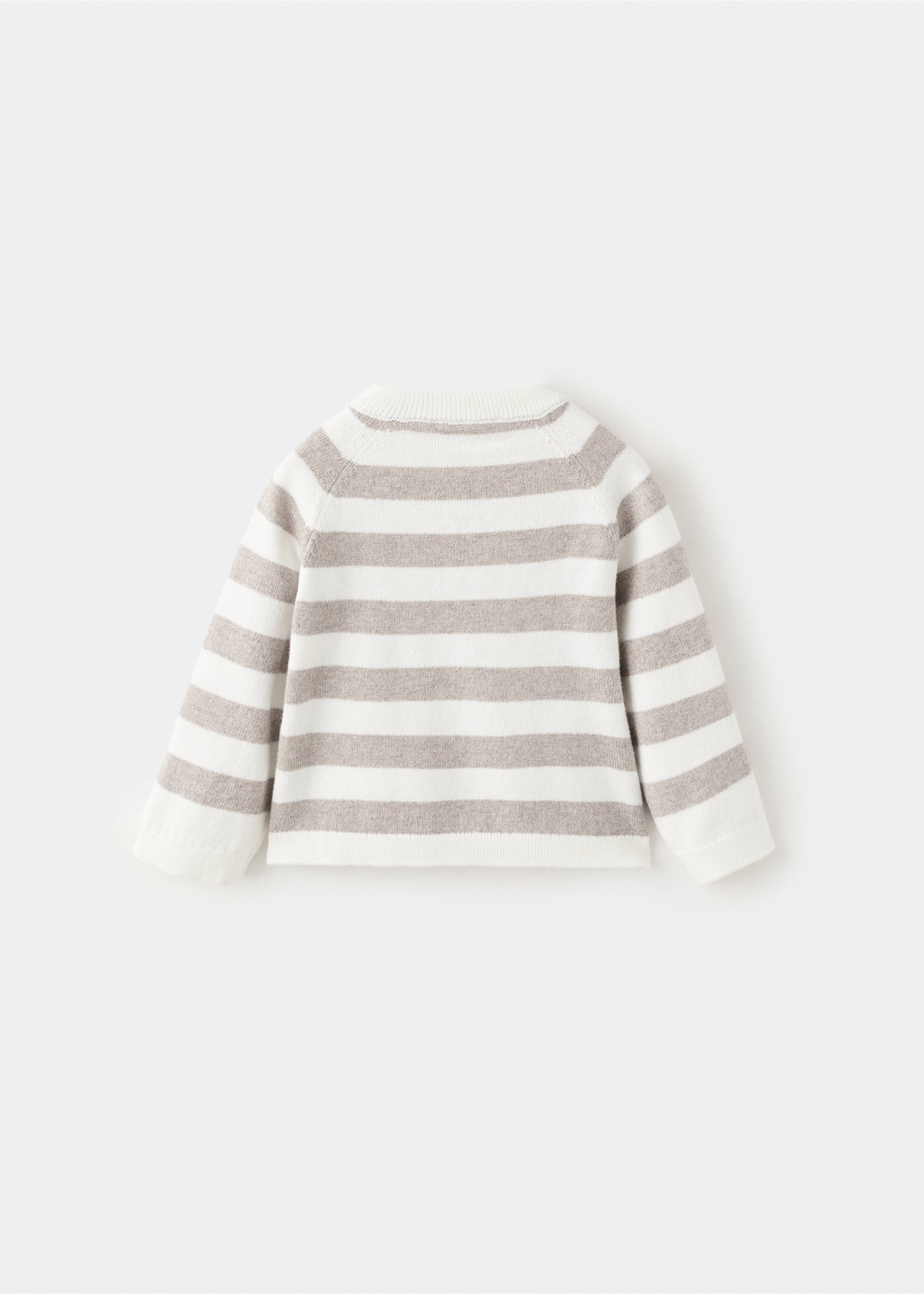 Knit striped sweater - Reverse of the article, Beige. Ref: 27083275-00.