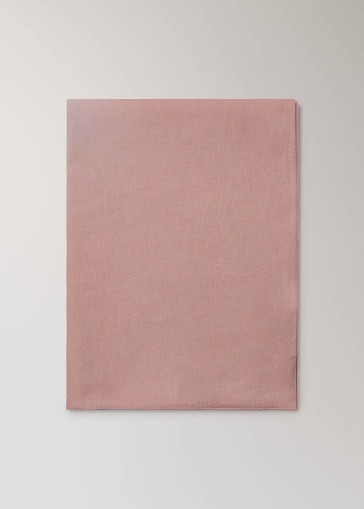 Ombre cotton linen tablecloth design for 2 to 4 people — Pink