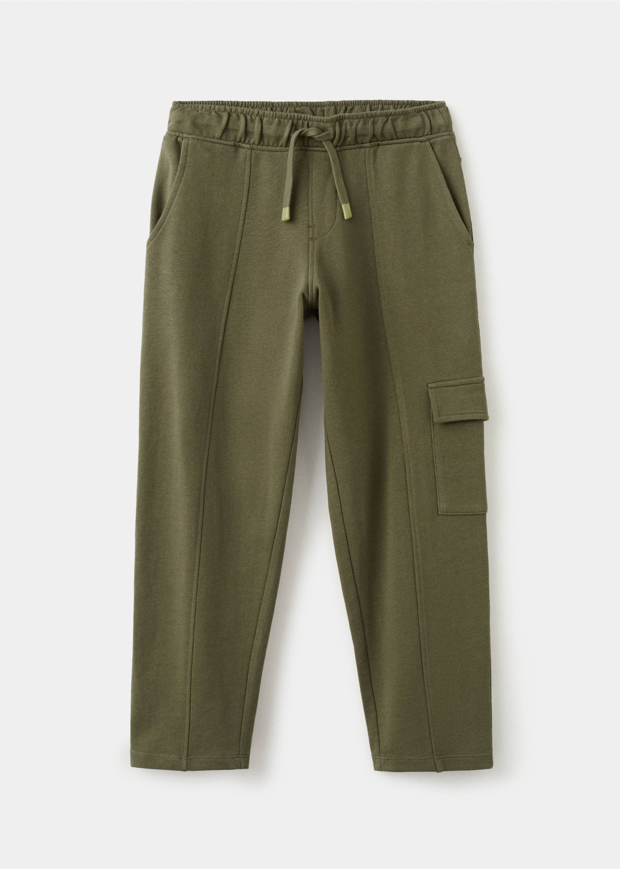 Cotton cargo joggers - Article without model, Khaki. Ref: 27083279-00.