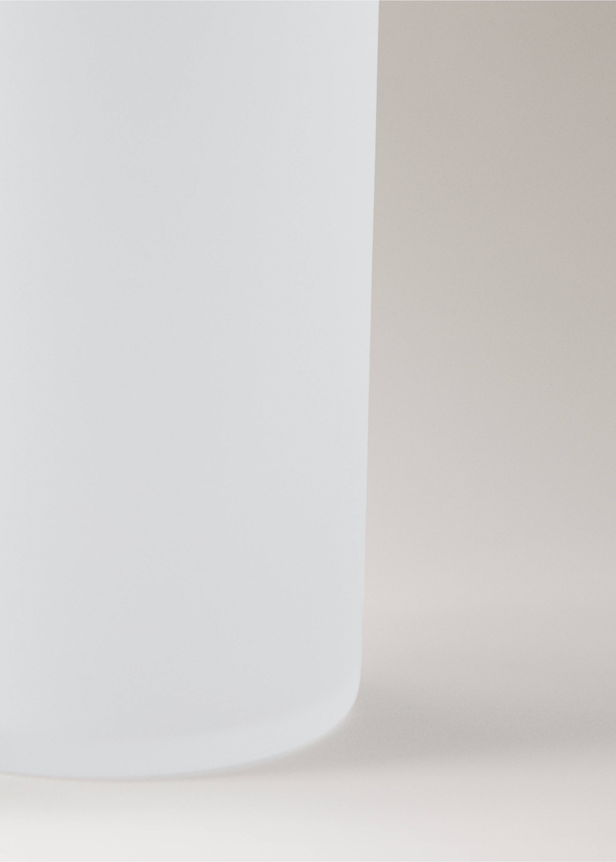 Frosted glass toothbrush tumbler - Details of the article 2, White. Ref: 27083280-00.